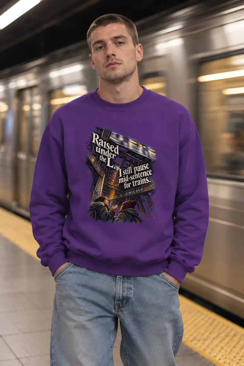 "Raised Under the L" Unisex Crewneck Sweatshirt