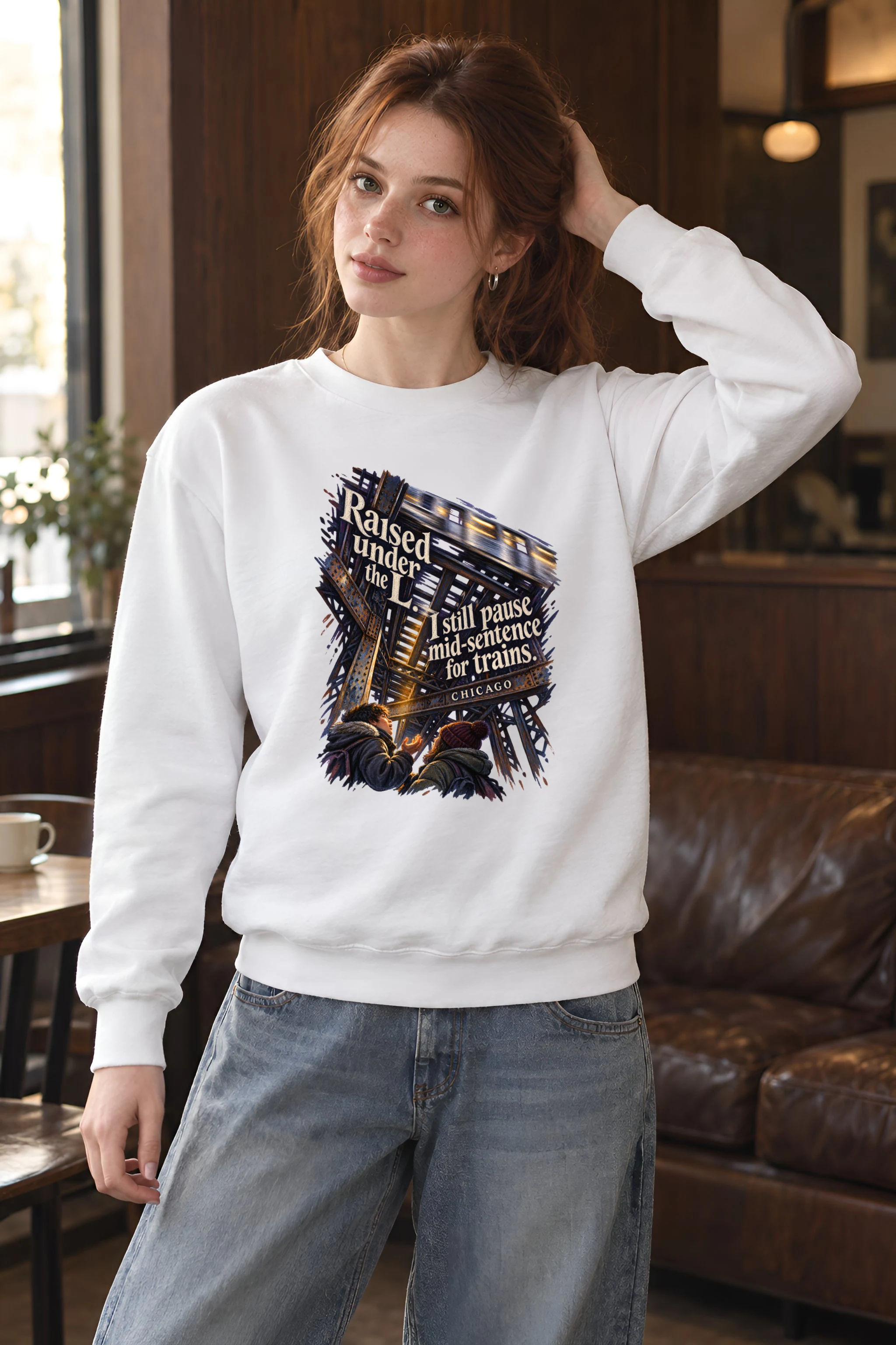 "Raised Under the L" Unisex Crewneck Sweatshirt