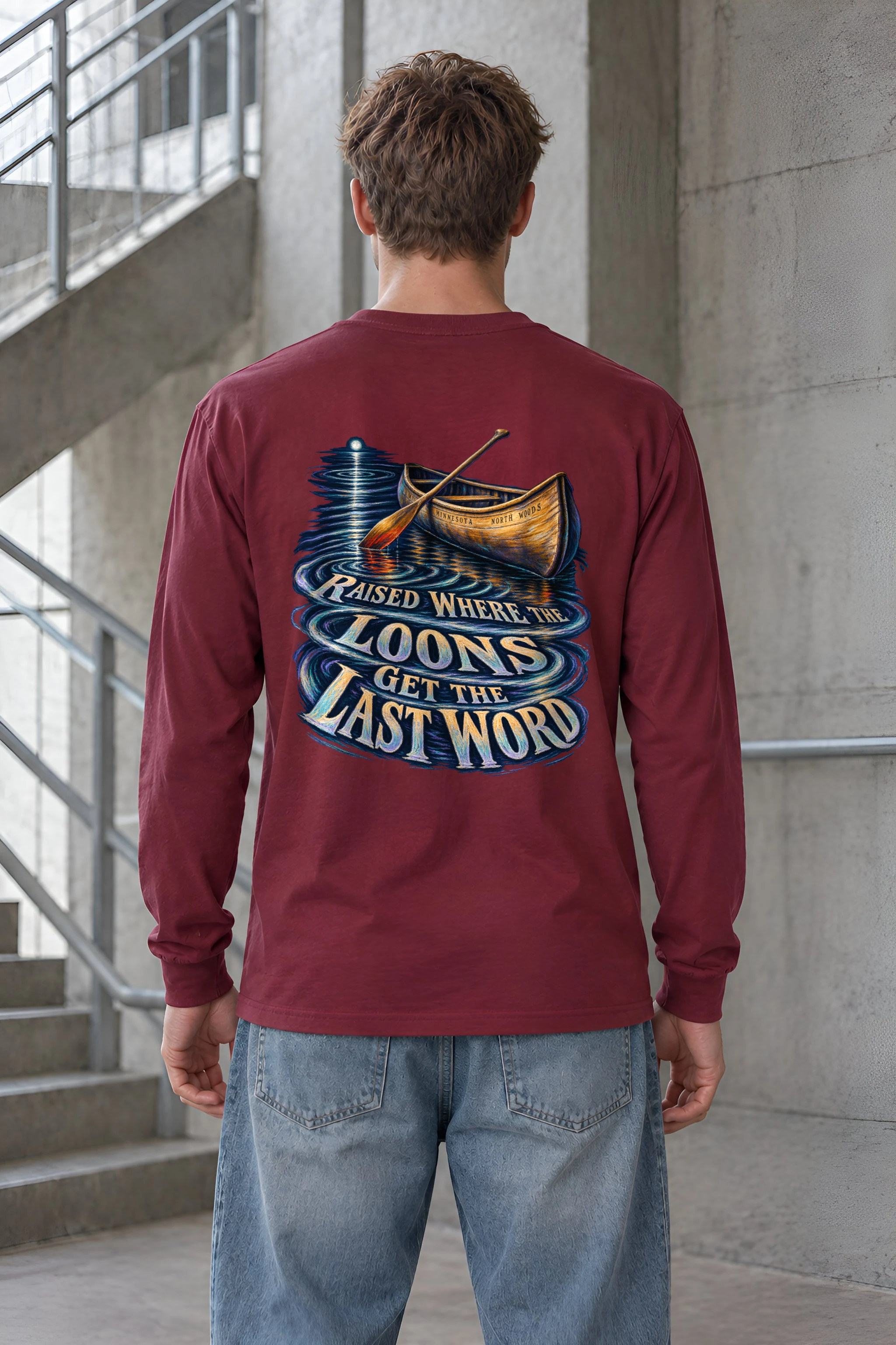 "Raised Where the Loons" Unisex Longsleeve T-shirt