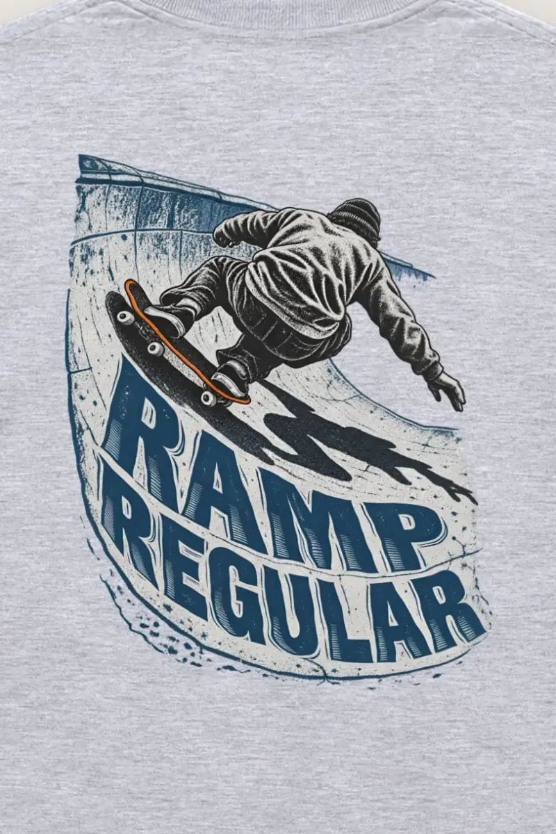"Ramp Regular" Unisex Longsleeve T-shirt - the graphic up close