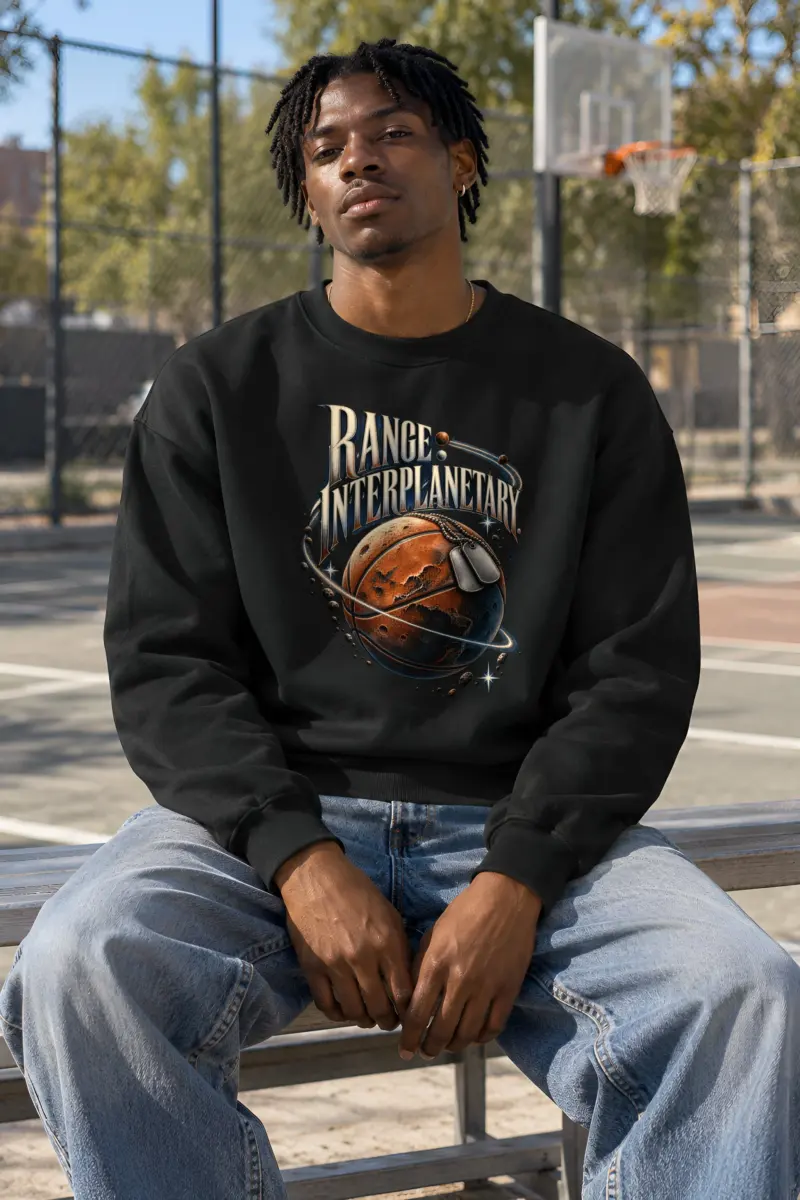 “Range Interplanetary” Heavy Blend Unisex Crewneck Sweatshirt