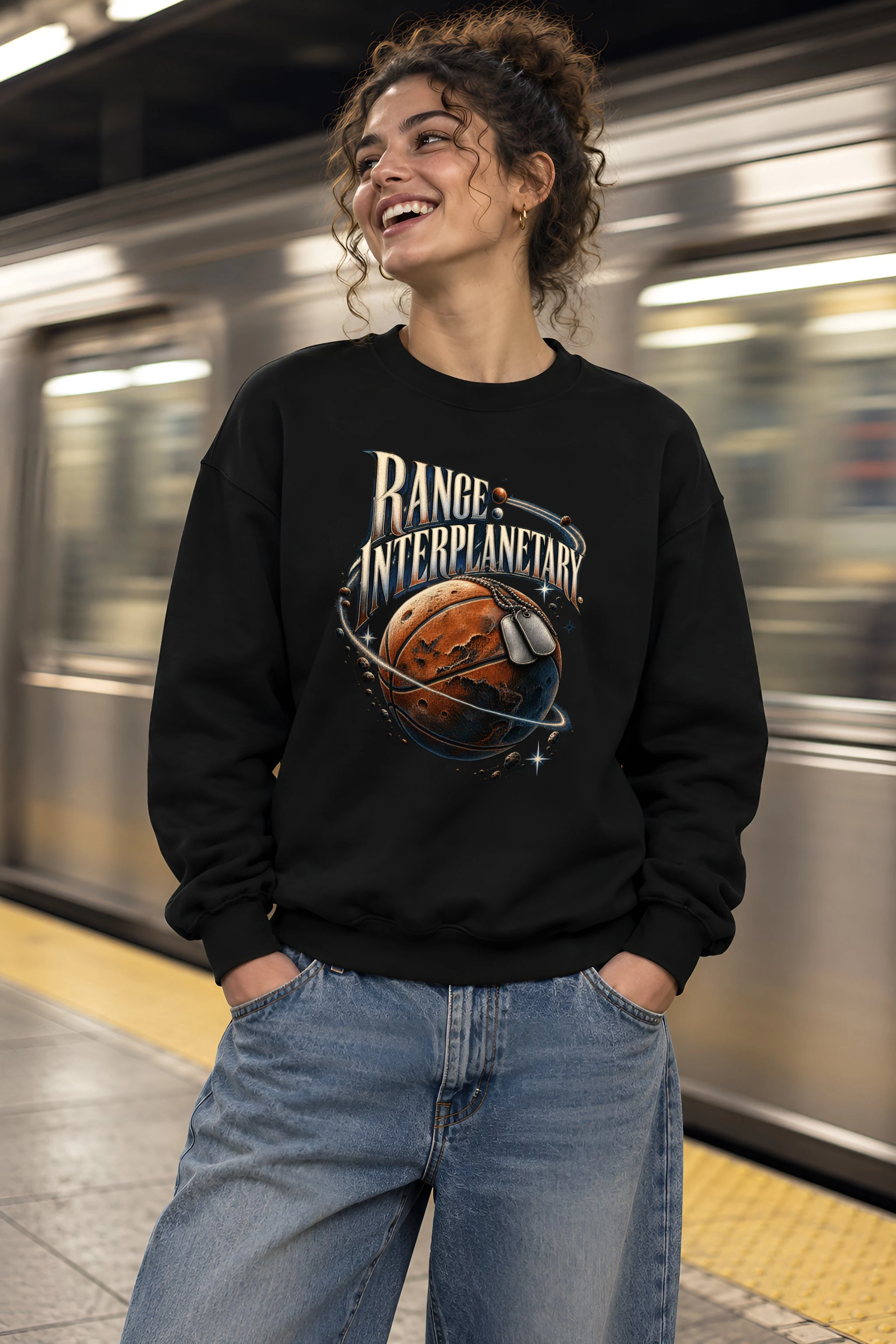 "Range Interplanetary" Heavy Blend Unisex Crewneck Sweatshirt