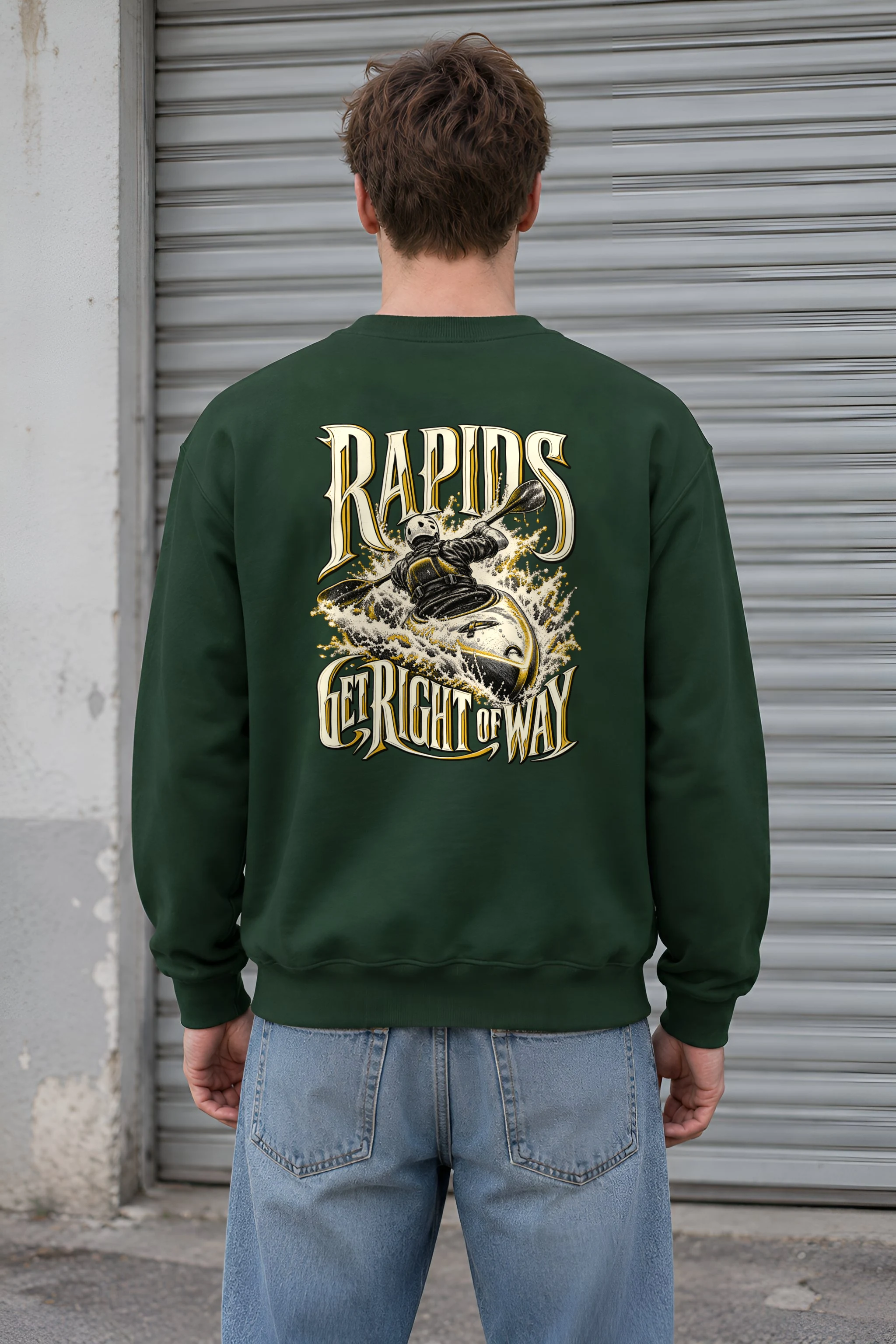 "Rapids Get Right of Way" Heavy Blend Unisex Crewneck Sweatshirt