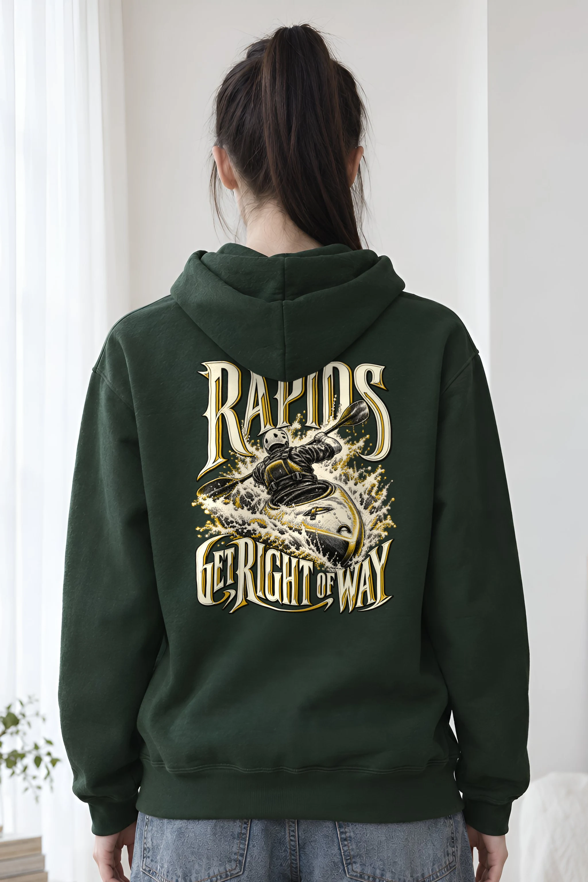"Rapids Get Right of Way" Heavy Blend Unisex Pullover Hoodie