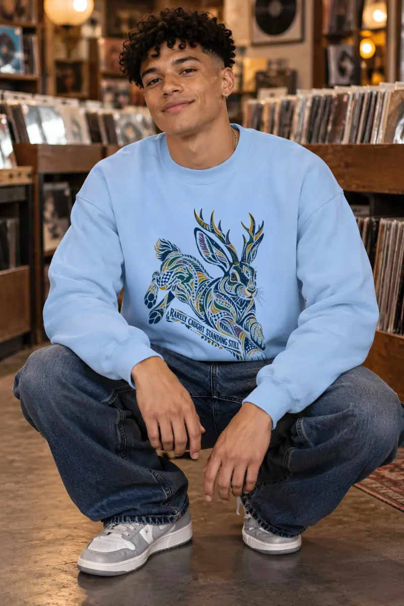 "Rarely Caught Standing Still" Heavy Blend Unisex Crewneck Sweatshirt