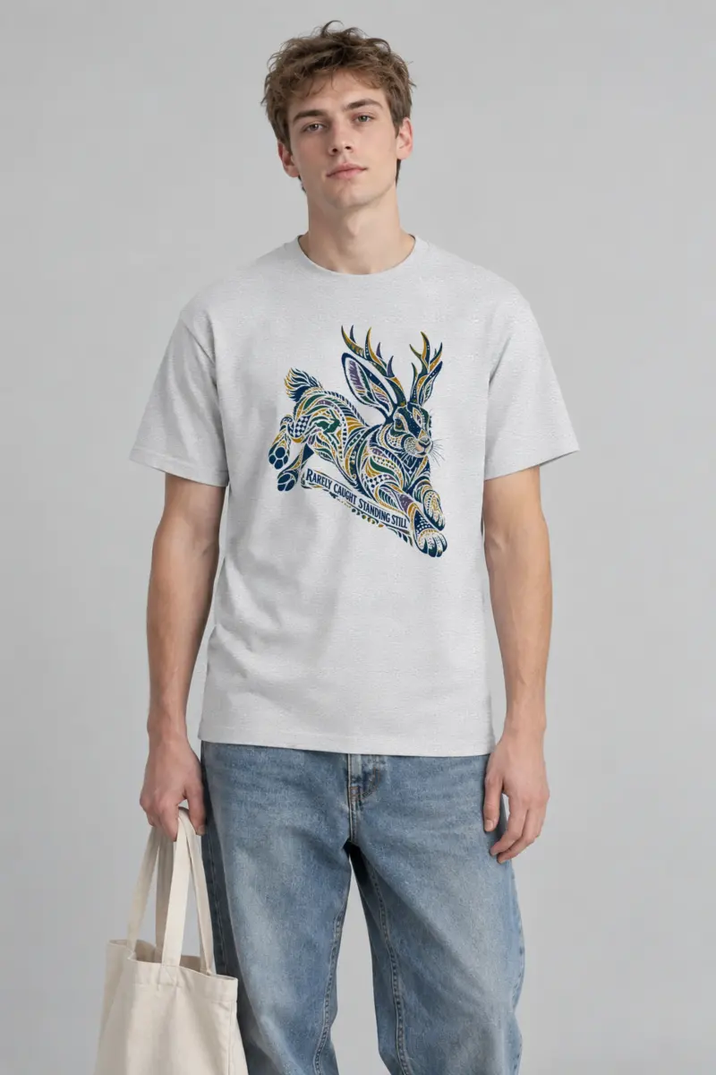 "Rarely Caught Standing Still" Heavyweight Unisex Crewneck T-shirt