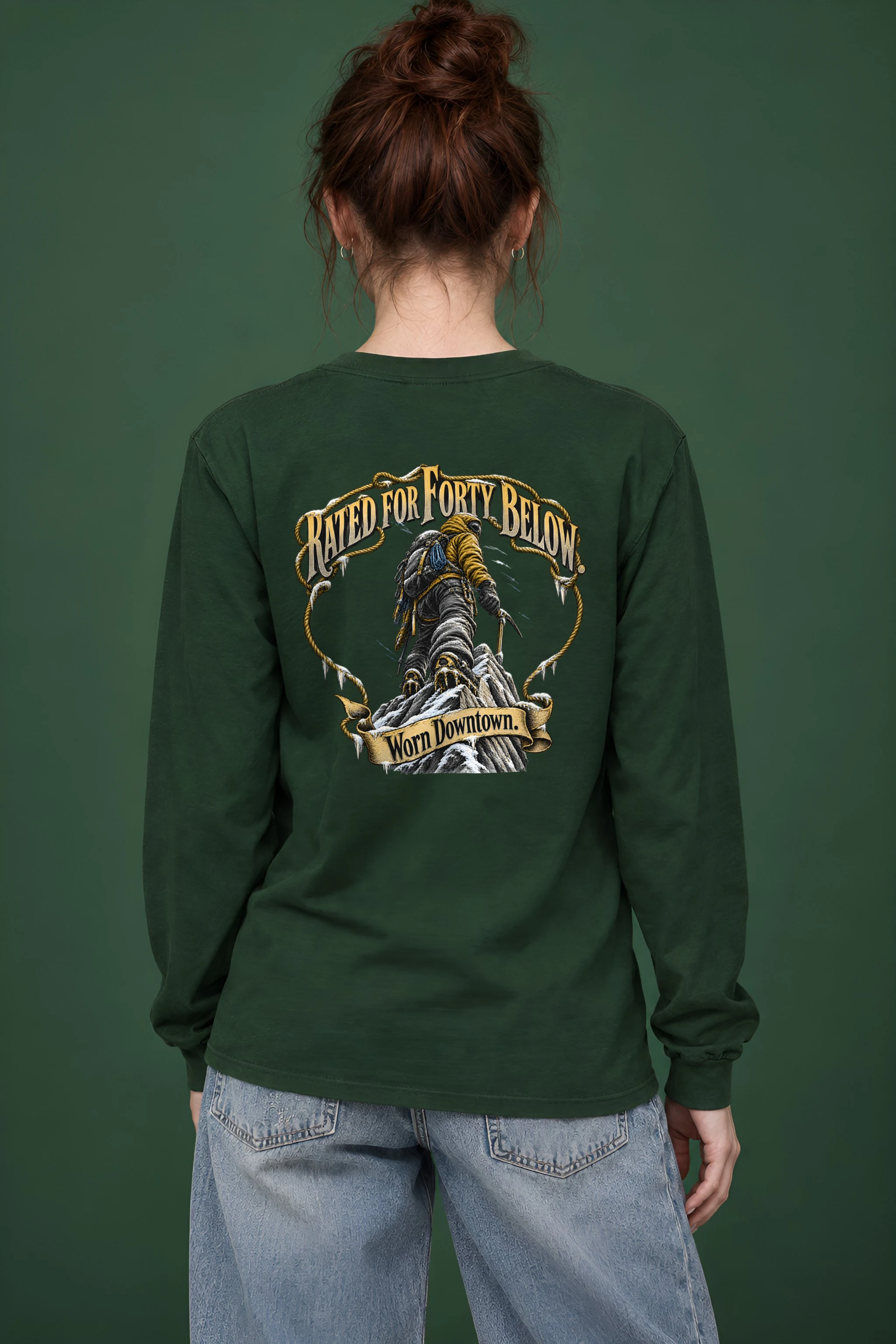 "Rated For Forty Below" Unisex Longsleeve T-shirt