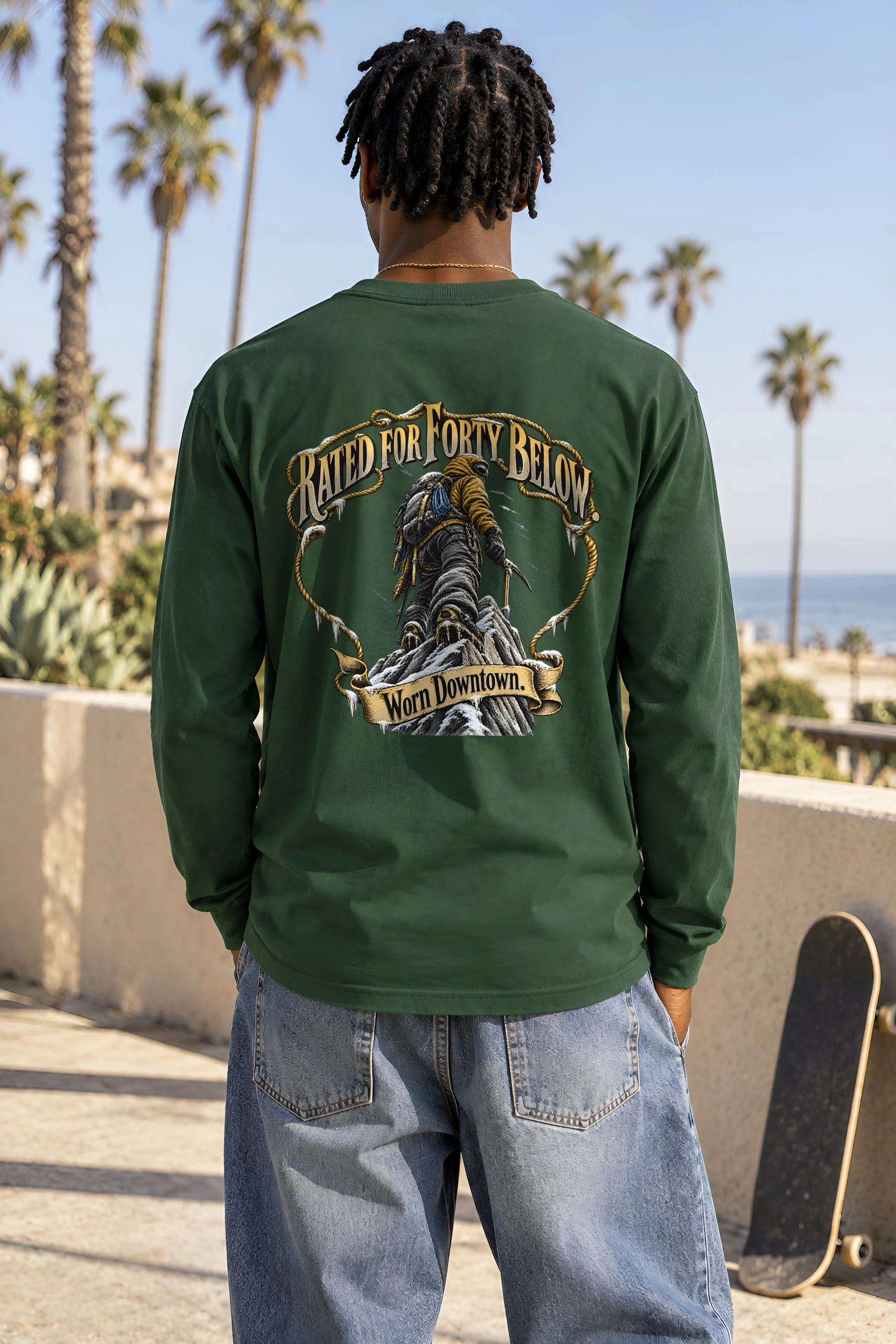 "Rated For Forty Below" Unisex Longsleeve T-shirt