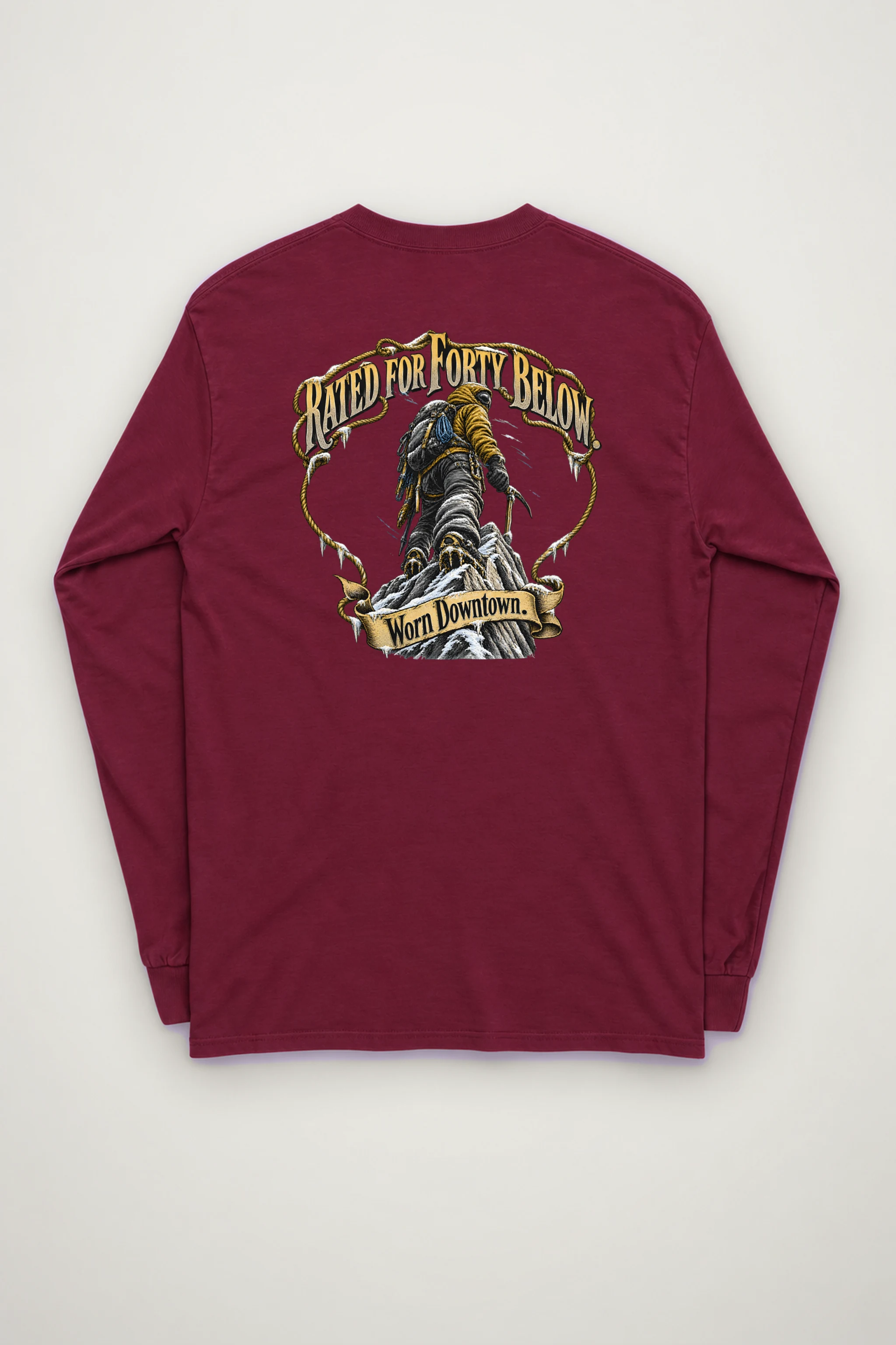 "Rated For Forty Below" Unisex Longsleeve T-shirt