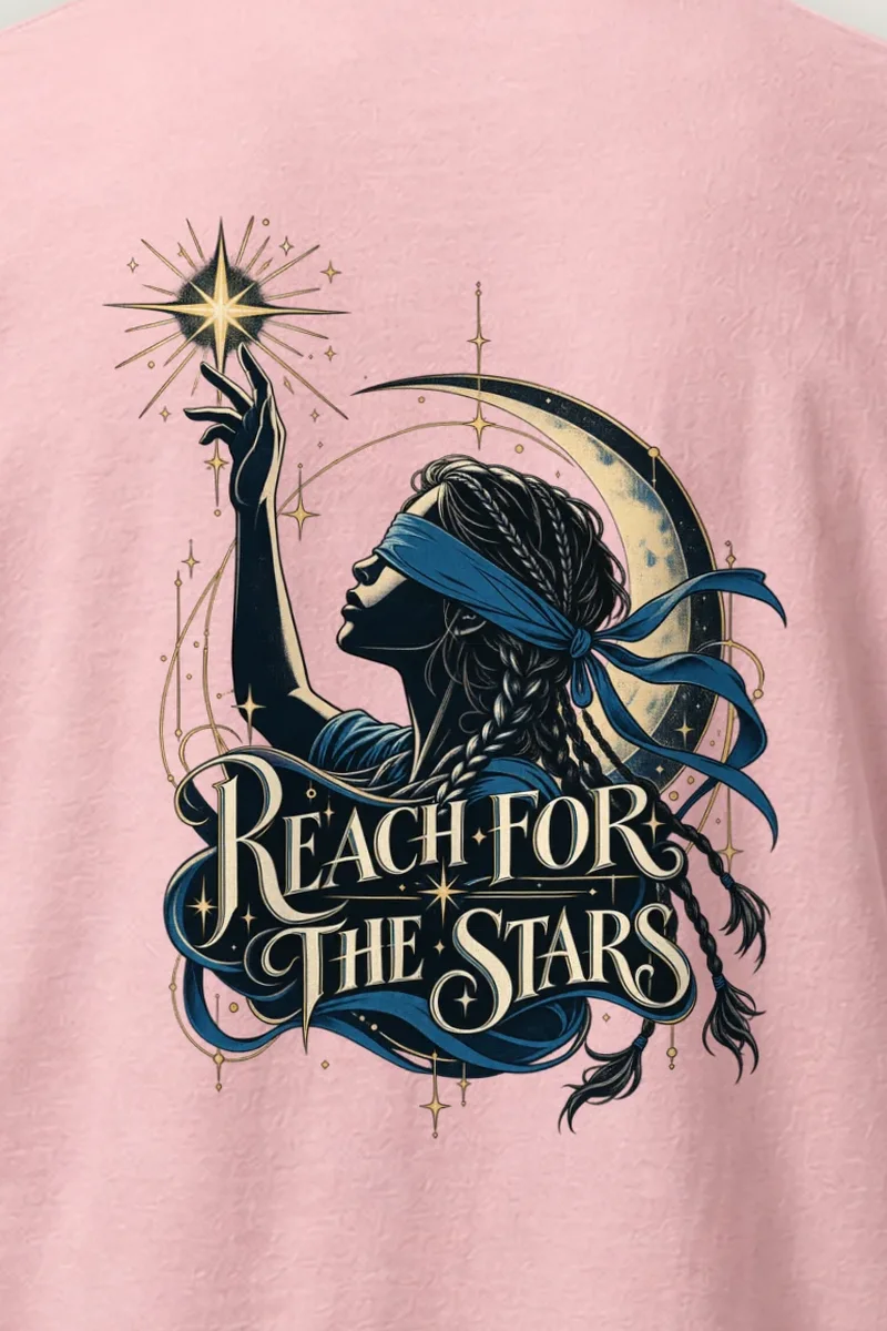 "Reach For The Stars" Heavyweight Unisex Crewneck T-shirt