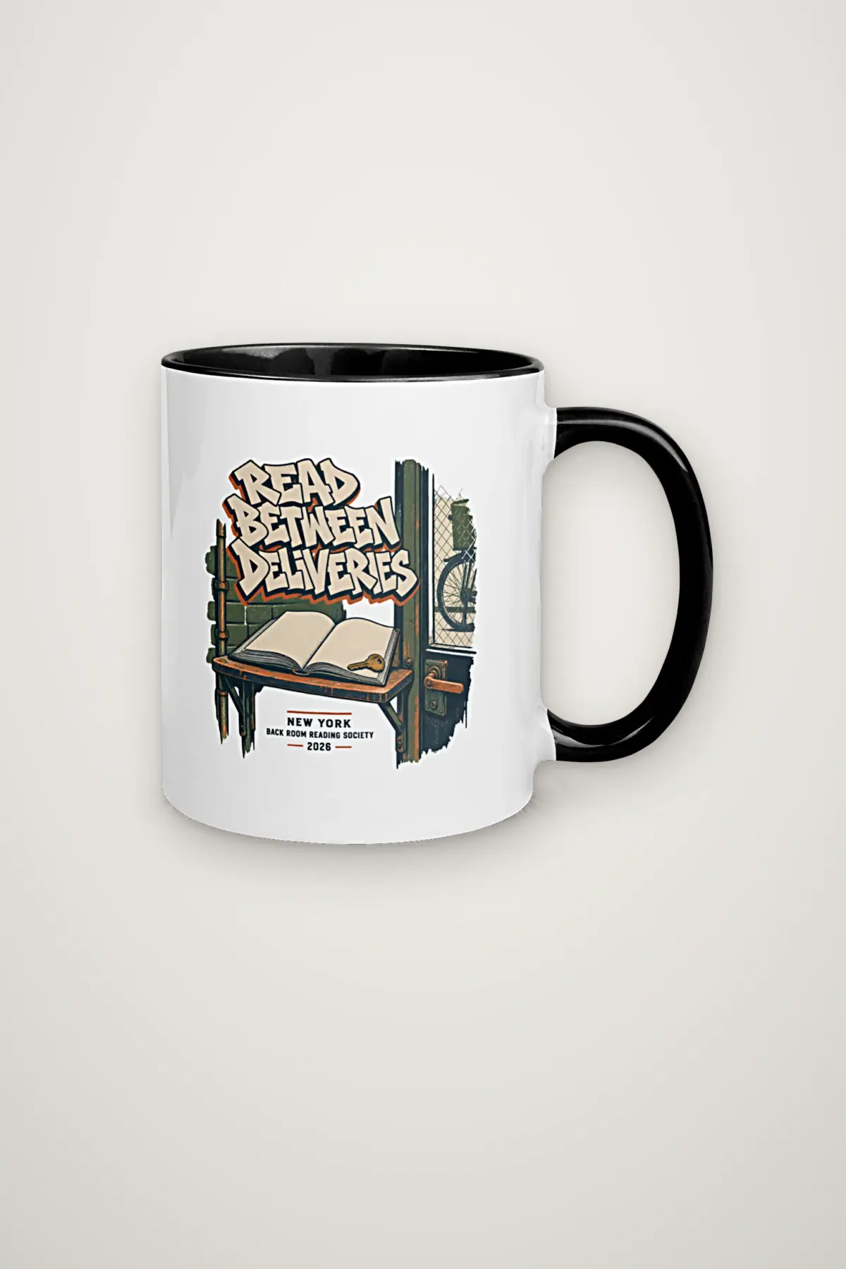"READ BETWEEN DELIVERIES" 11oz Ceramic Mug