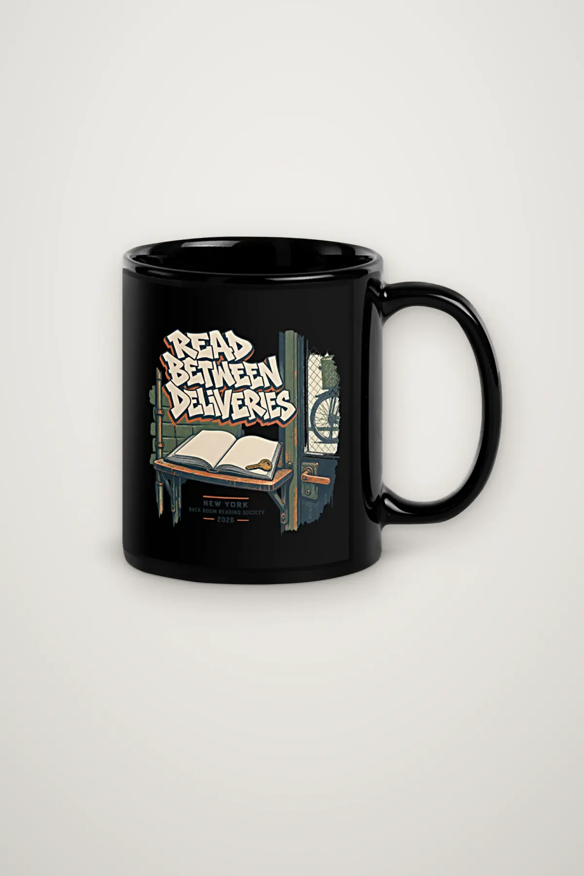 "READ BETWEEN DELIVERIES" 11oz Ceramic Mug