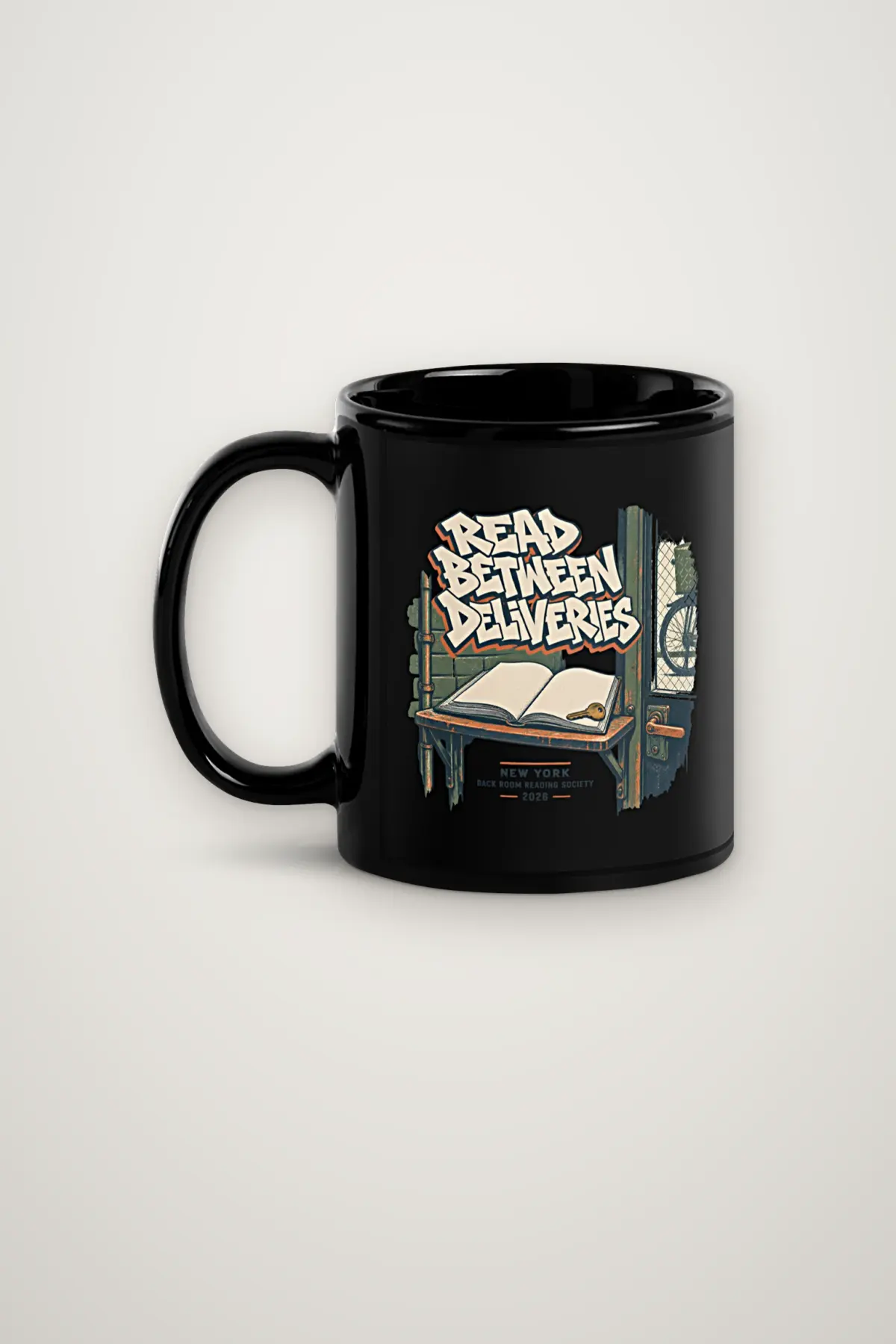 "READ BETWEEN DELIVERIES" 11oz Ceramic Mug