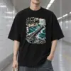 "Read the Crossing Swells" Men's Oversized Heavyweight Crewneck T-Shirt