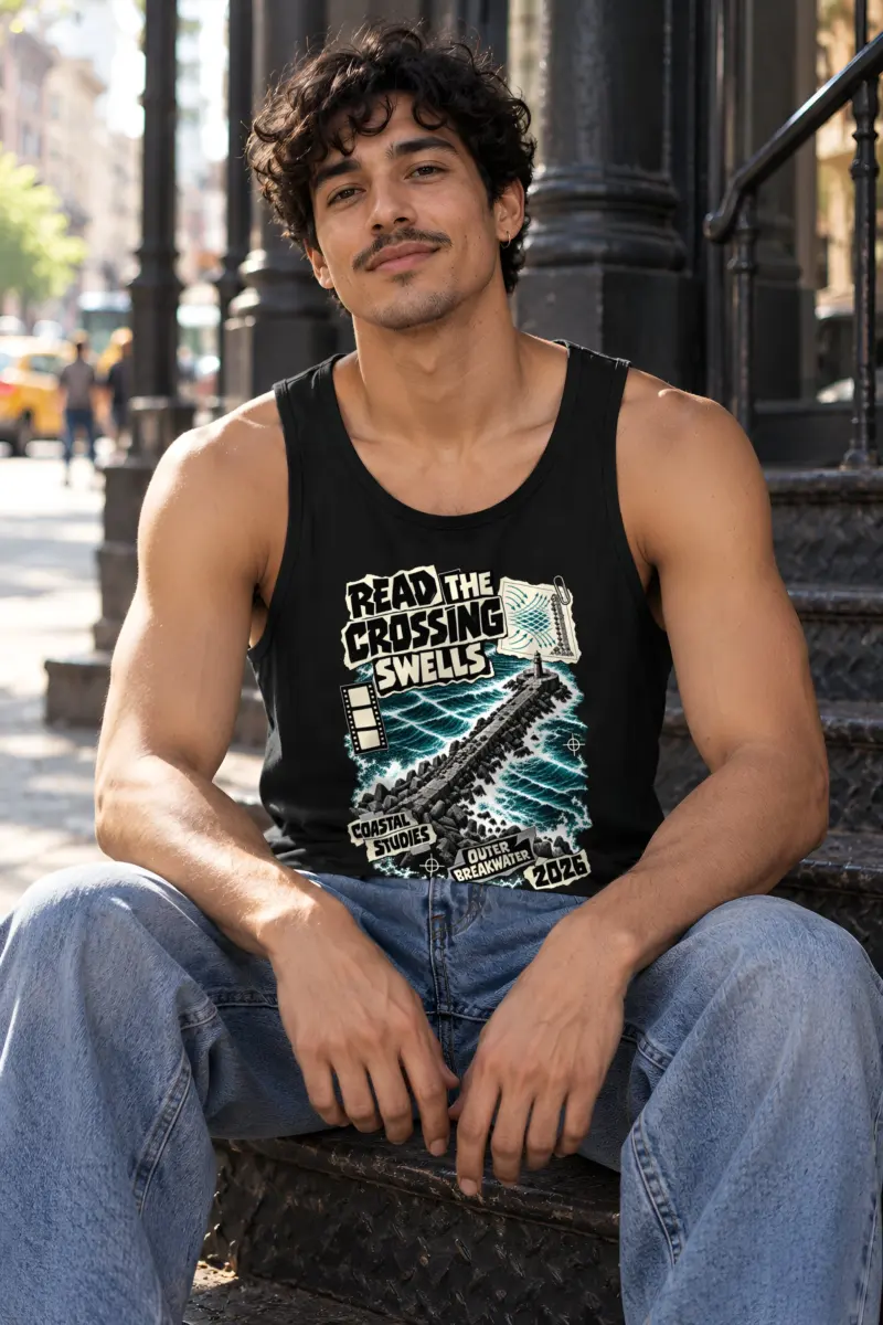 "Read The Crossing Swells" Unisex Jersey Tank