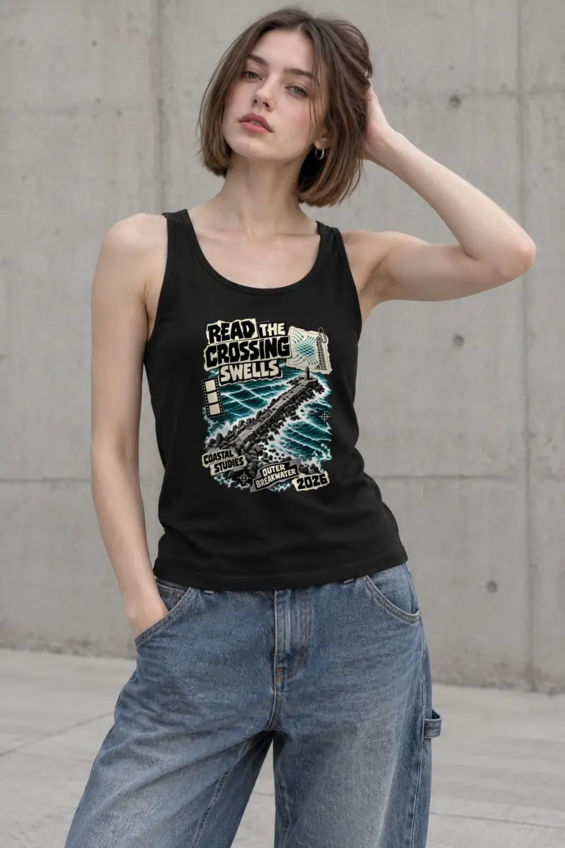 “Read The Crossing Swells” Unisex Jersey Tank