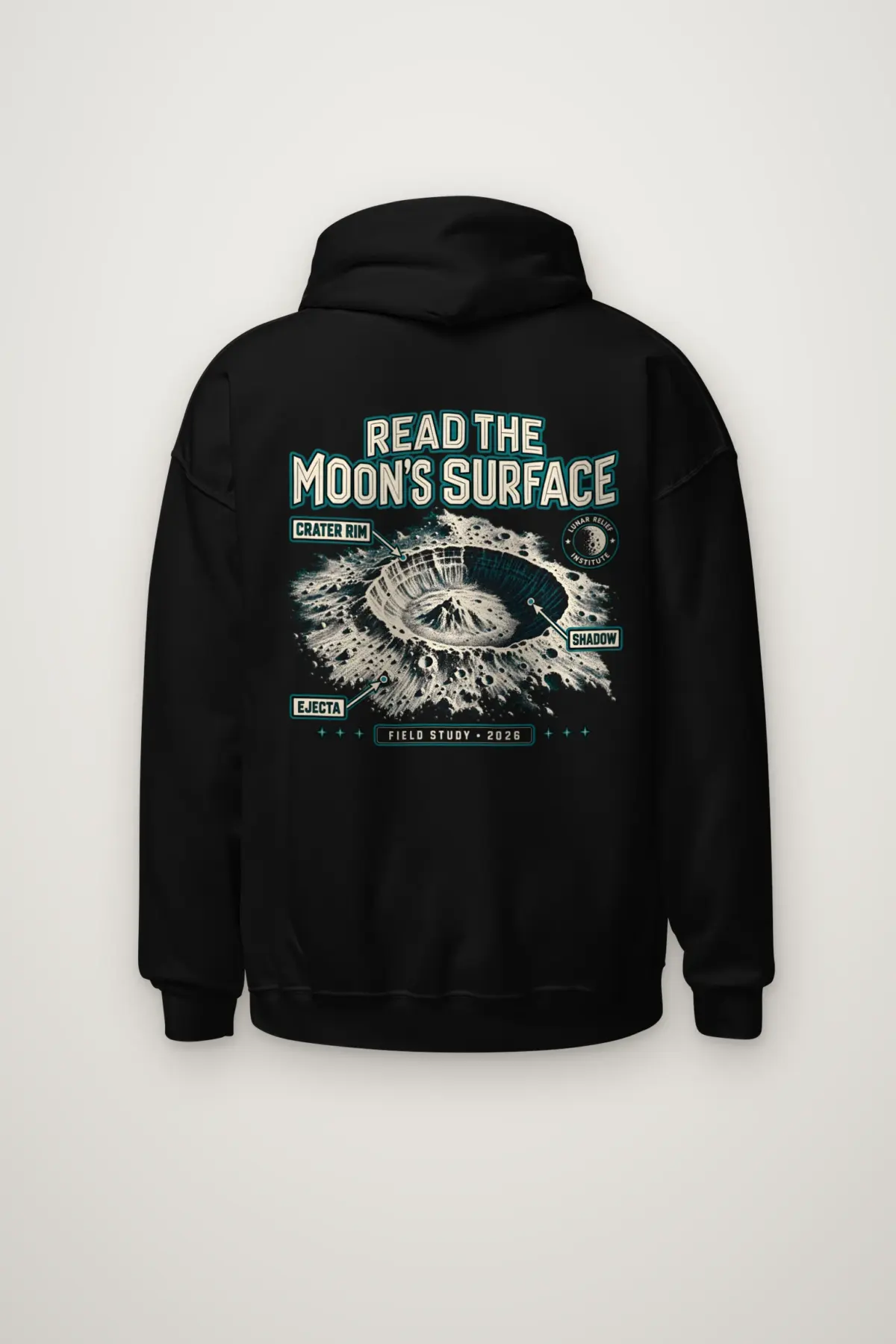 "Read the Moon's Surface" Heavy Blend Unisex Pullover Hoodie