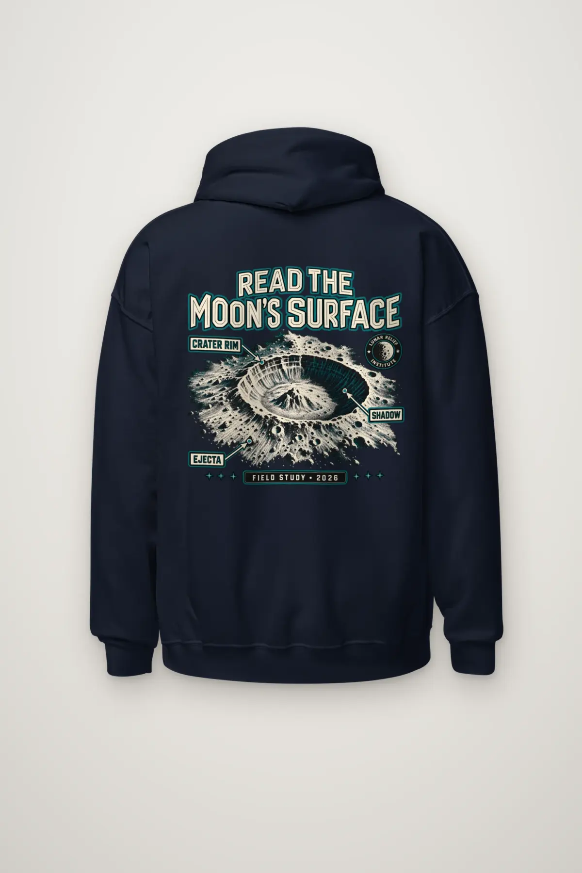 "Read the Moon's Surface" Heavy Blend Unisex Pullover Hoodie