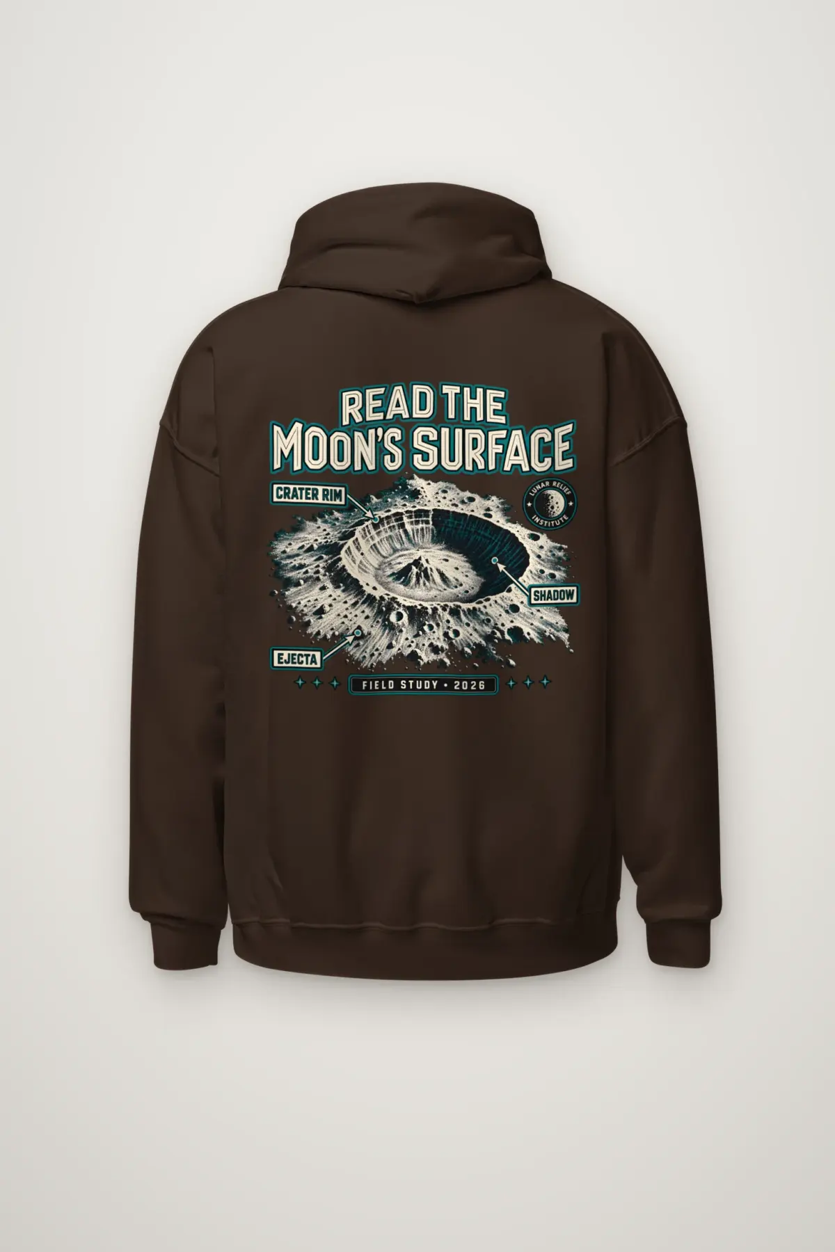 "Read the Moon's Surface" Heavy Blend Unisex Pullover Hoodie