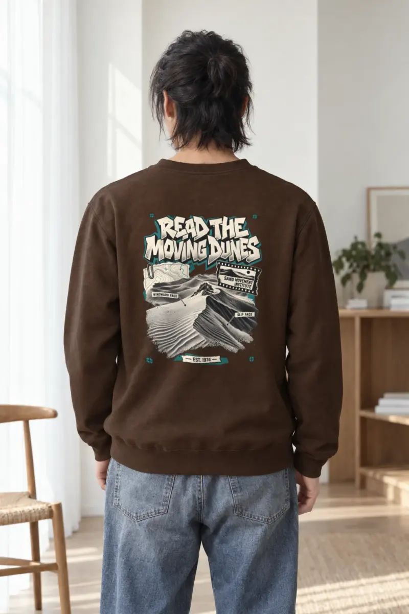 “Read The Moving Dunes” Heavy Blend Unisex Crewneck Sweatshirt
