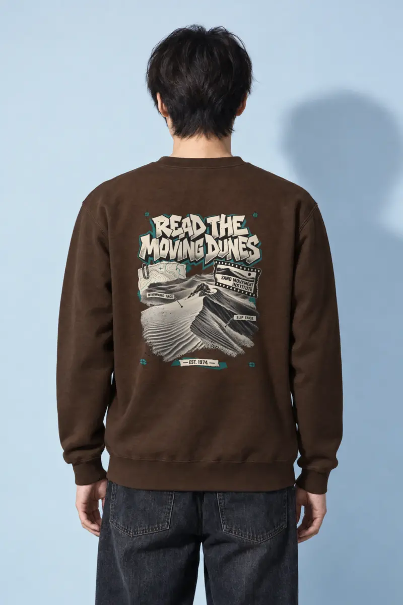"Read The Moving Dunes" Heavy Blend Unisex Crewneck Sweatshirt