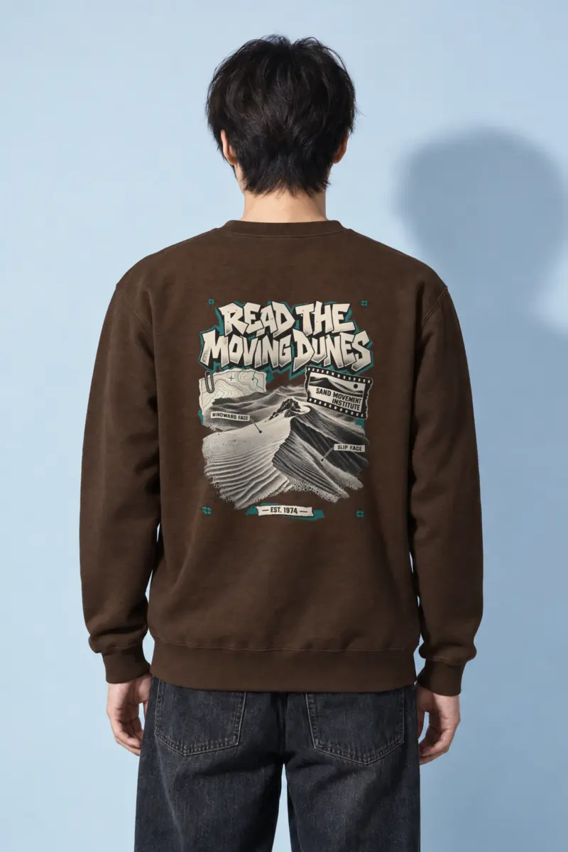 "Read The Moving Dunes" Heavy Blend Unisex Crewneck Sweatshirt