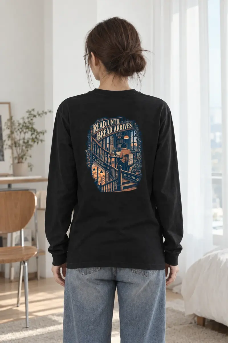 “Read Until Bread Arrives” Unisex Longsleeve T-shirt