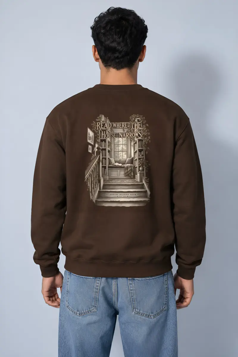 "READ WHERE THE HOUSE NARROWS" Heavy Blend Unisex Crewneck Sweatshirt