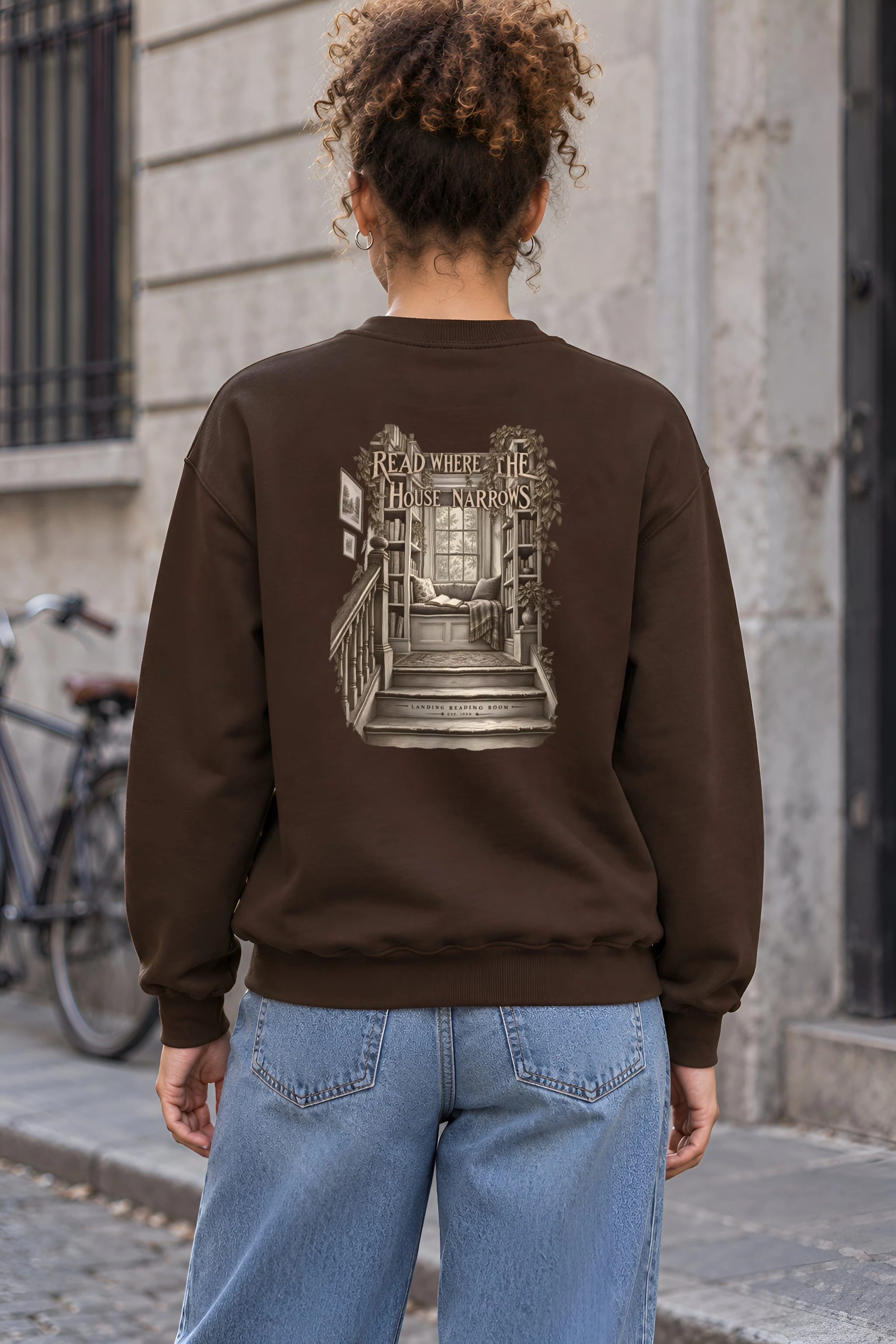 "READ WHERE THE HOUSE NARROWS" Heavy Blend Unisex Crewneck Sweatshirt