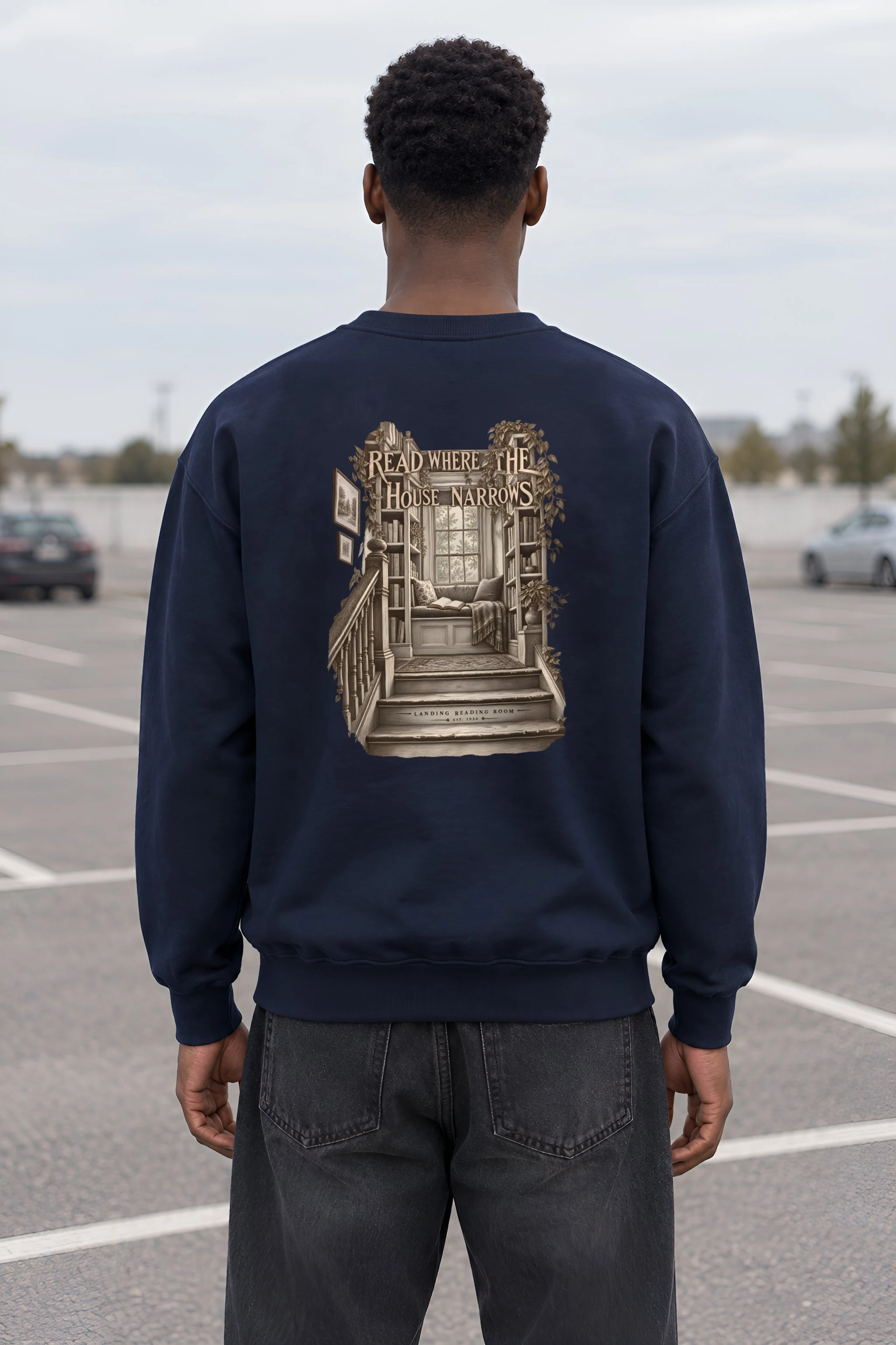 "READ WHERE THE HOUSE NARROWS" Heavy Blend Unisex Crewneck Sweatshirt