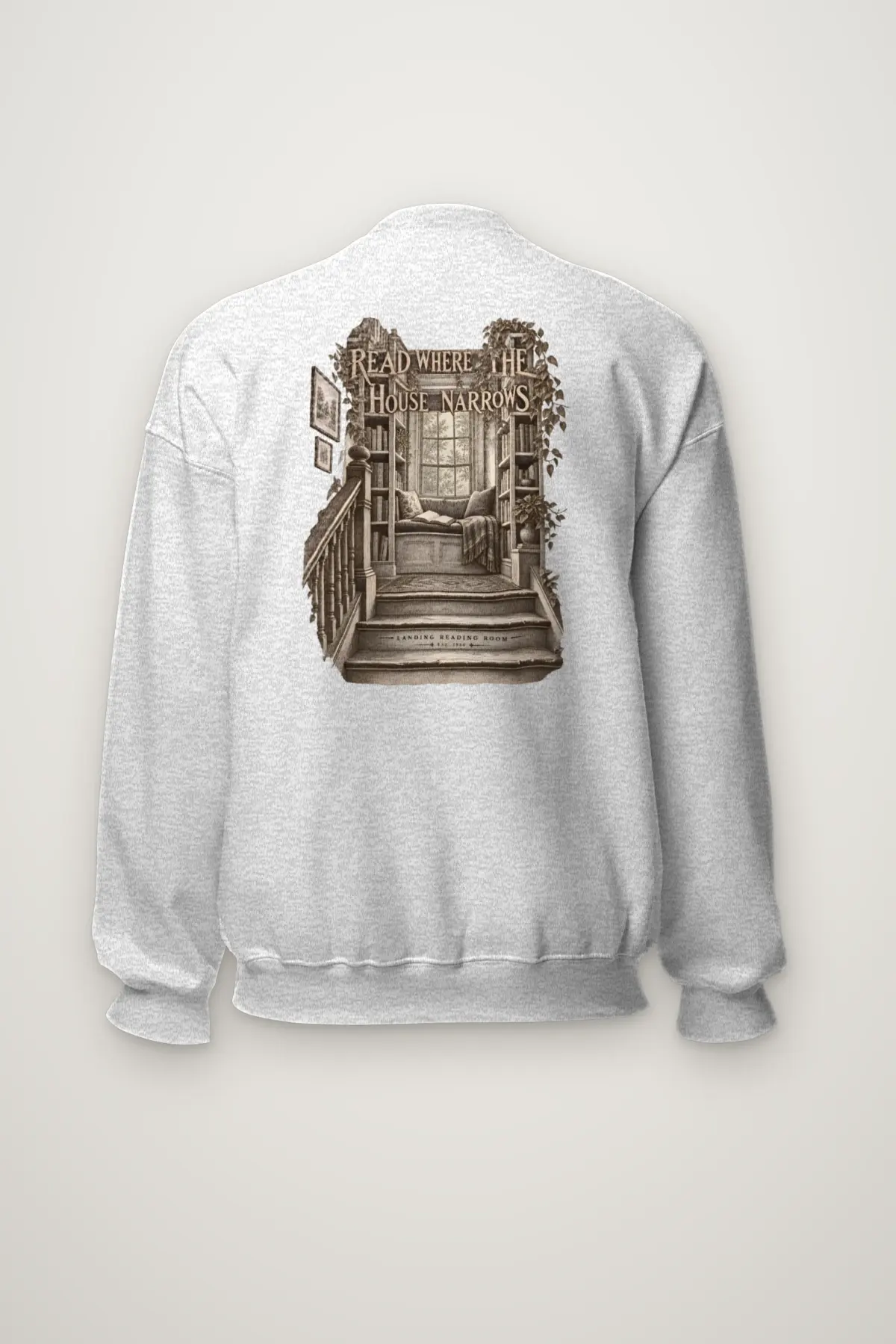 "READ WHERE THE HOUSE NARROWS" Heavy Blend Unisex Crewneck Sweatshirt