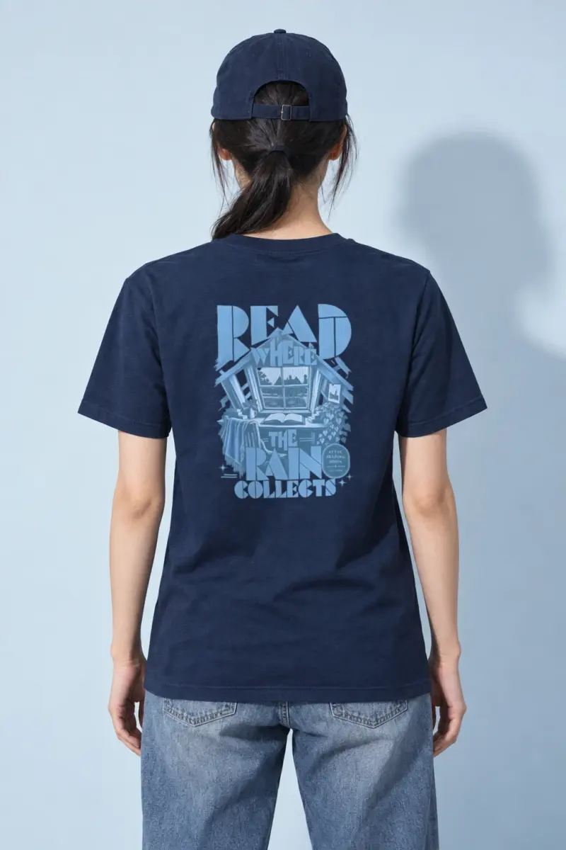 “Read Where the Rain Collects” Heavyweight Unisex Crewneck T-shirt