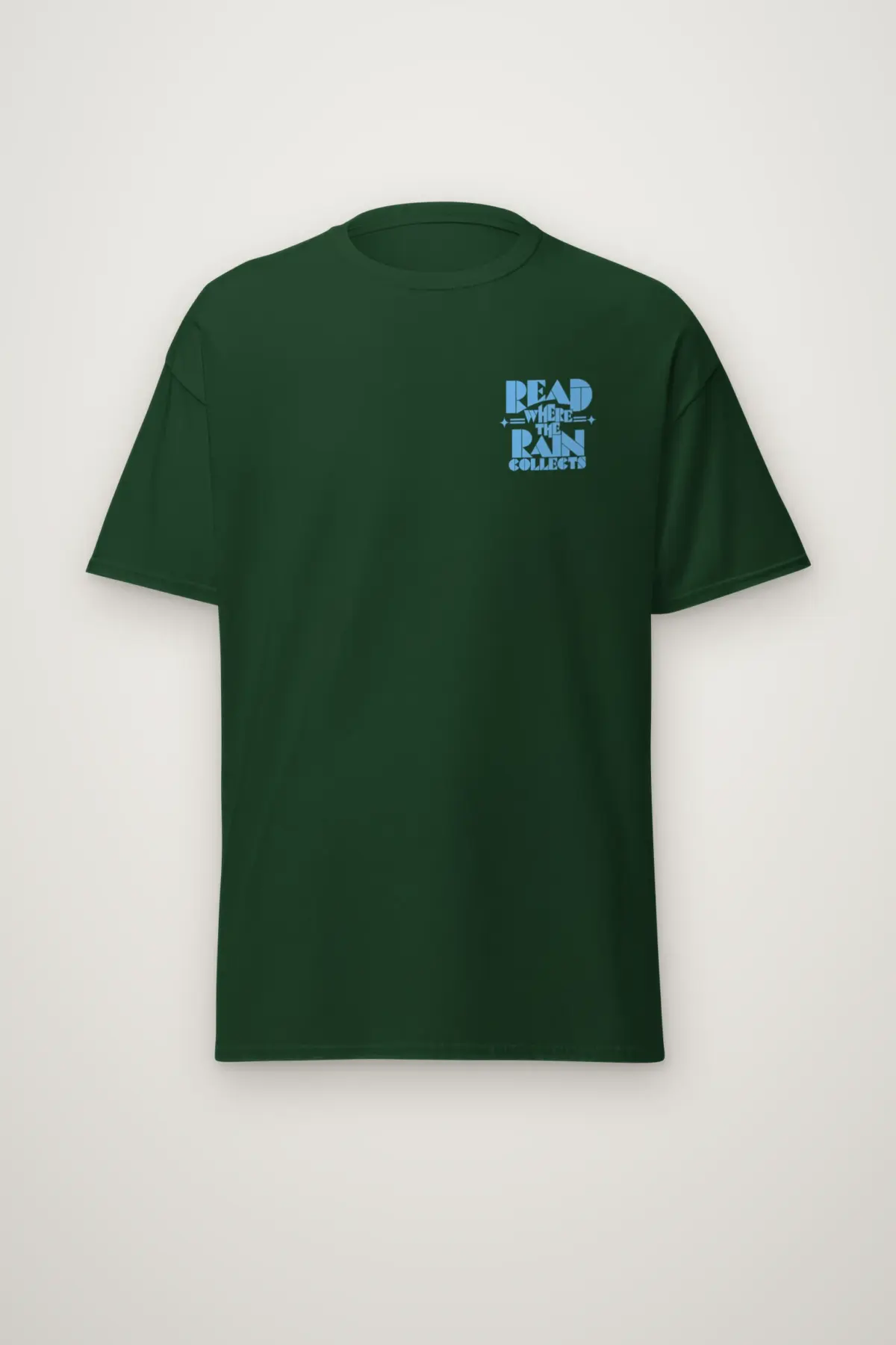 "Read Where the Rain Collects" Heavyweight Unisex Crewneck T-shirt