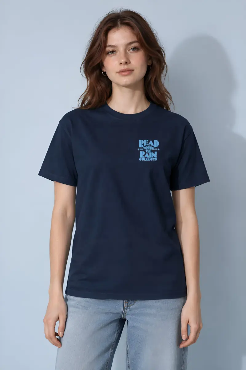 "Read Where the Rain Collects" Heavyweight Unisex Crewneck T-shirt