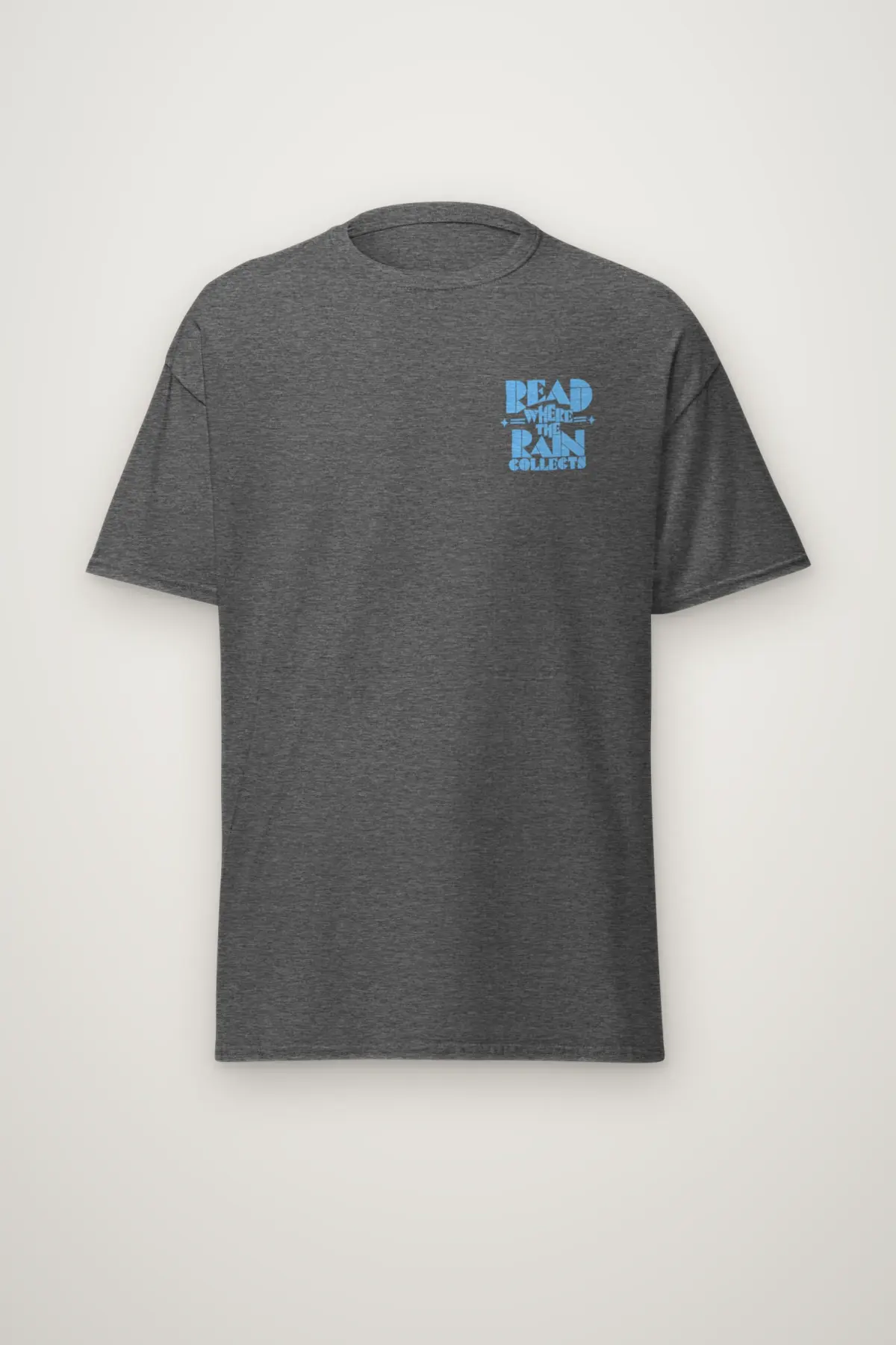 "Read Where the Rain Collects" Heavyweight Unisex Crewneck T-shirt