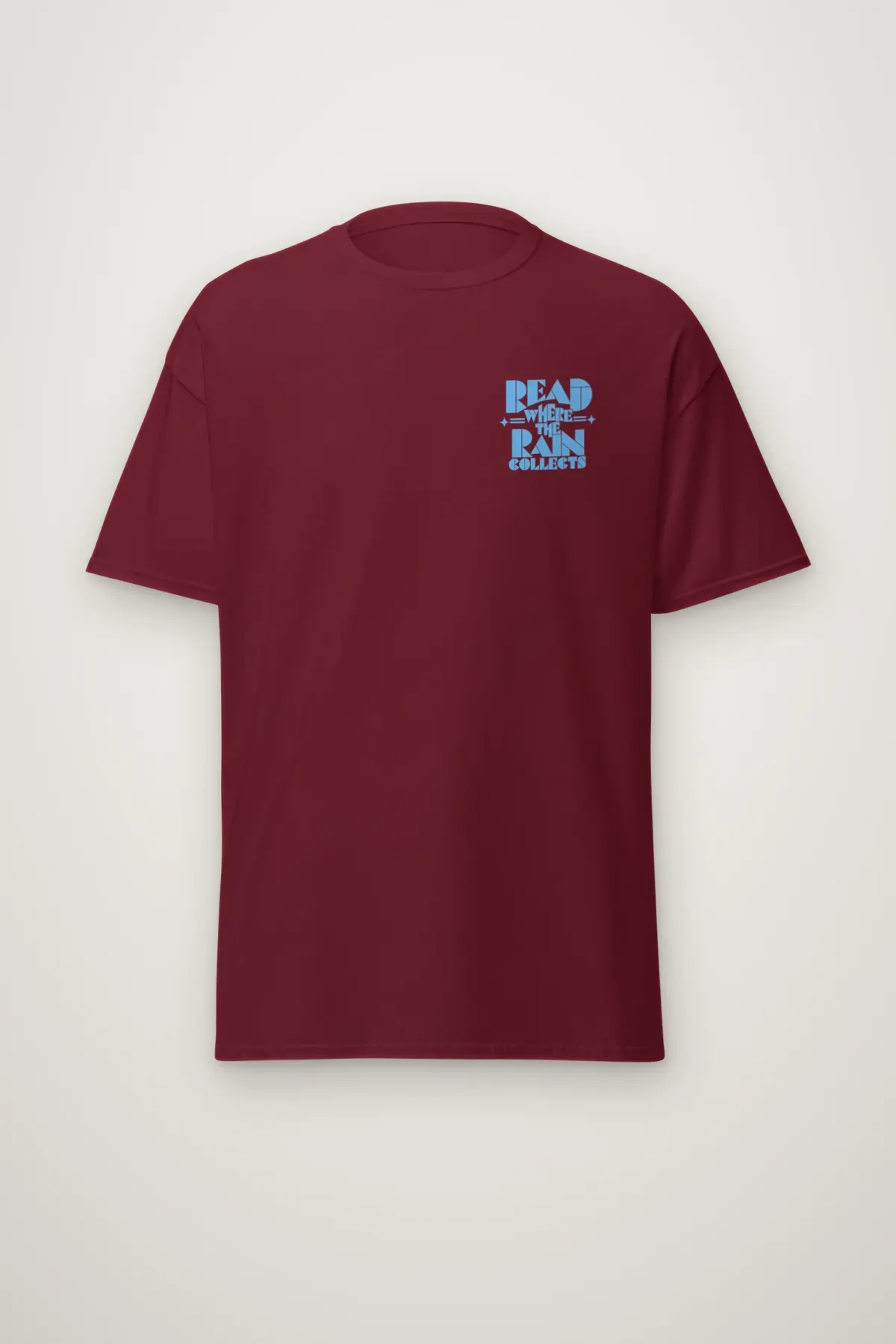 "Read Where the Rain Collects" Heavyweight Unisex Crewneck T-shirt