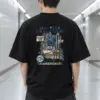 "Read While the Rain Passes" Men's Oversized Heavyweight Crewneck T-Shirt