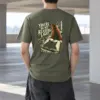 "Reading Light Cat" Heavyweight Unisex Crewneck T-shirt