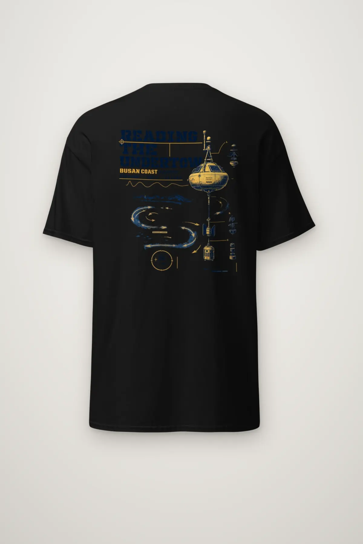 "Reading the Undertow" Heavyweight Unisex Crewneck T-shirt