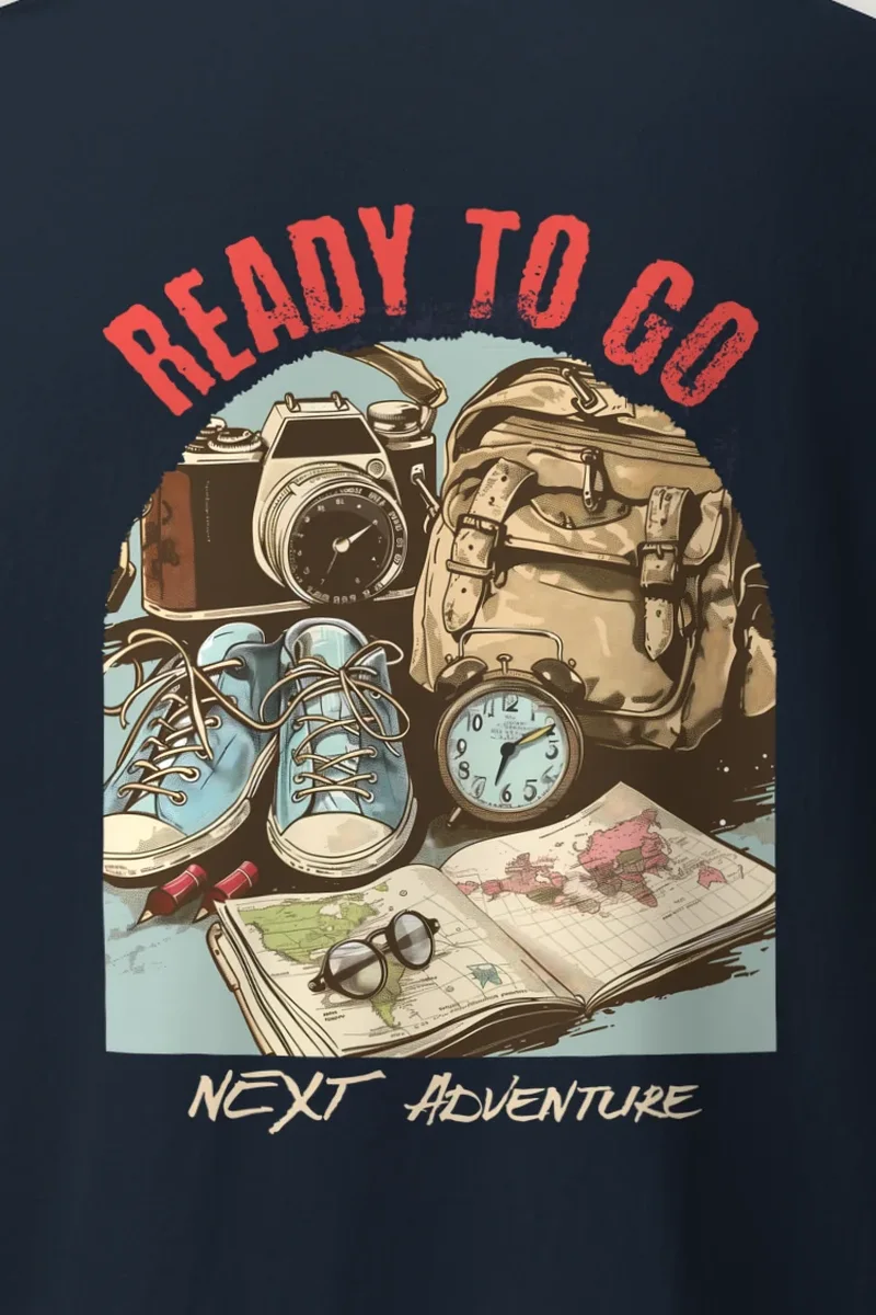 "Ready To Go" Heavyweight Unisex Crewneck T-shirt