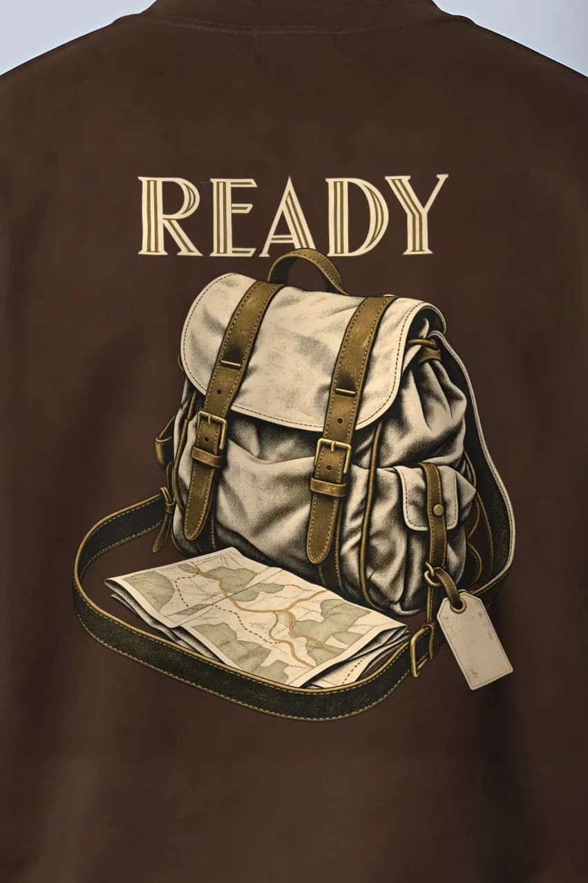 "Ready To Roam" 1 Crewneck Sweatshirt - the graphic up close