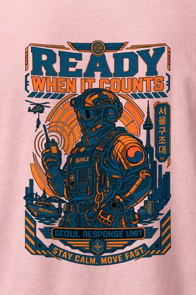 "Ready When It Counts" Heavyweight Unisex Crewneck T-shirt