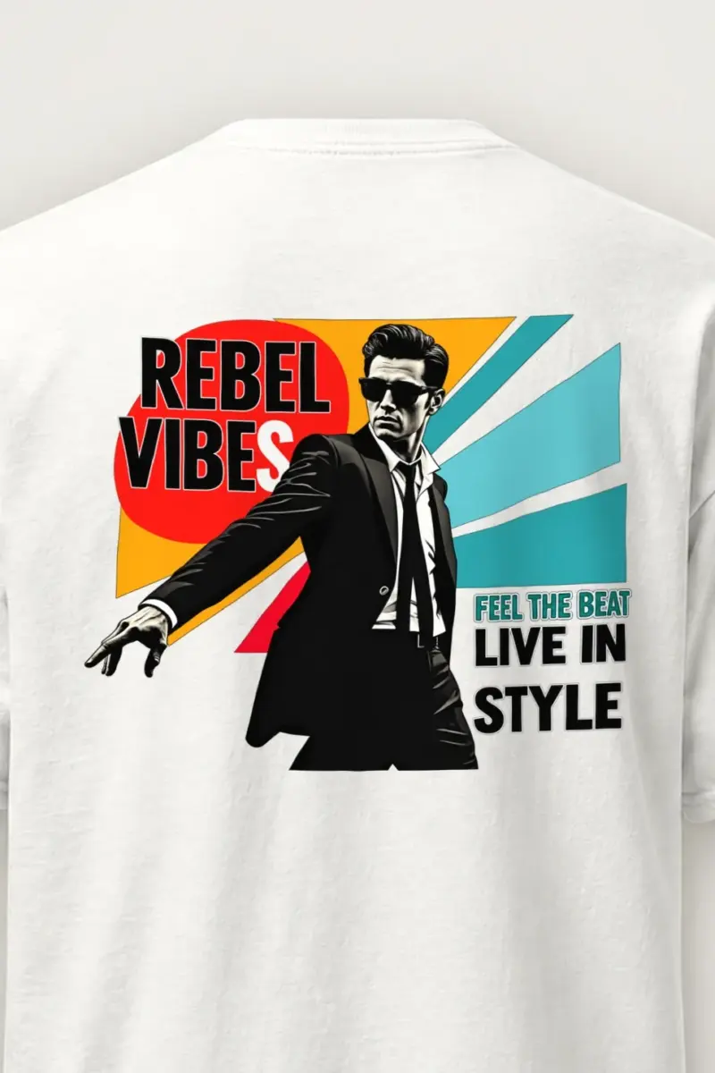 "Rebel Vibes" Heavyweight Unisex Crewneck T-shirt