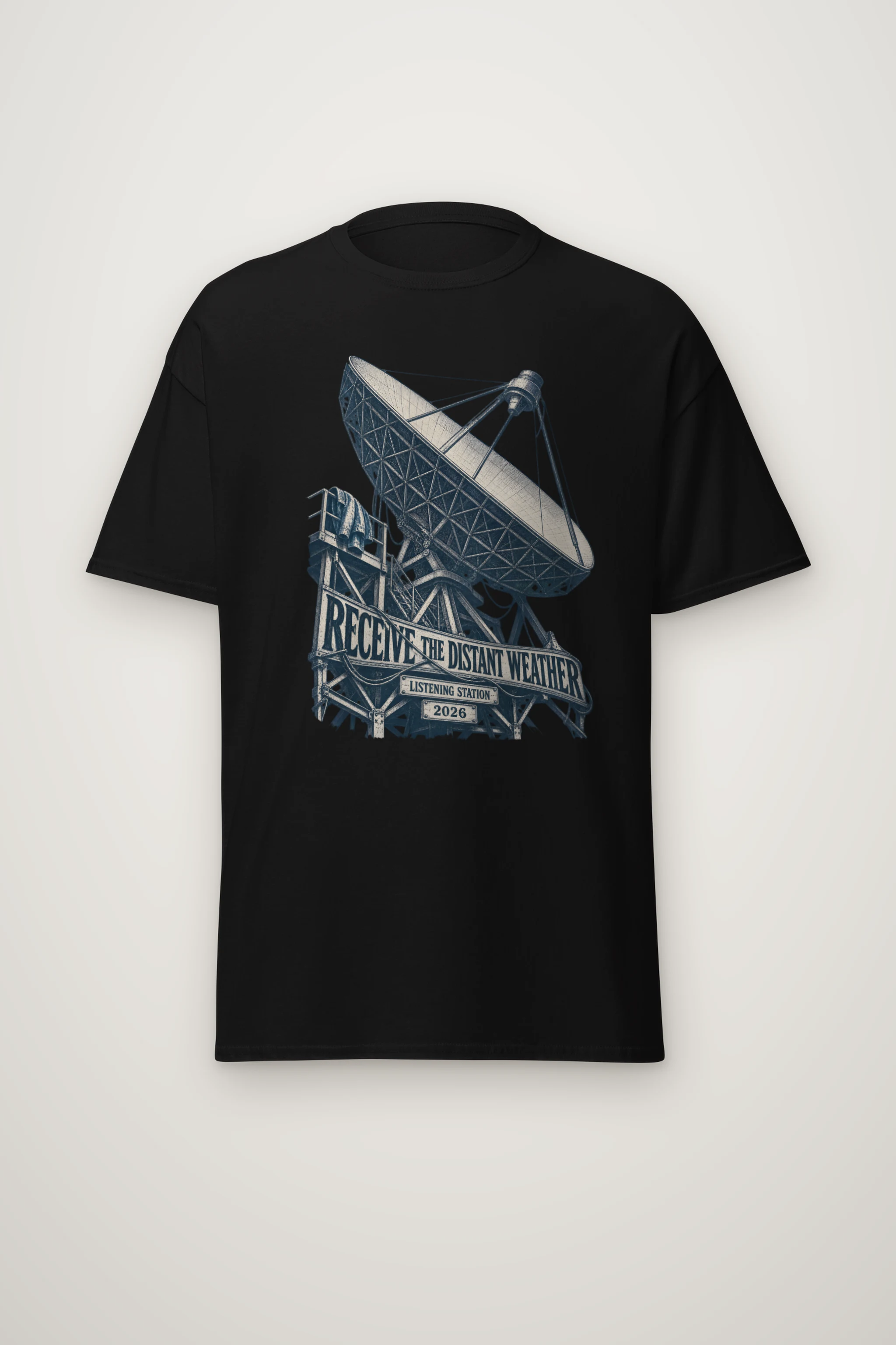 "Receive the Distant Weather" Heavyweight Unisex Crewneck T-shirt