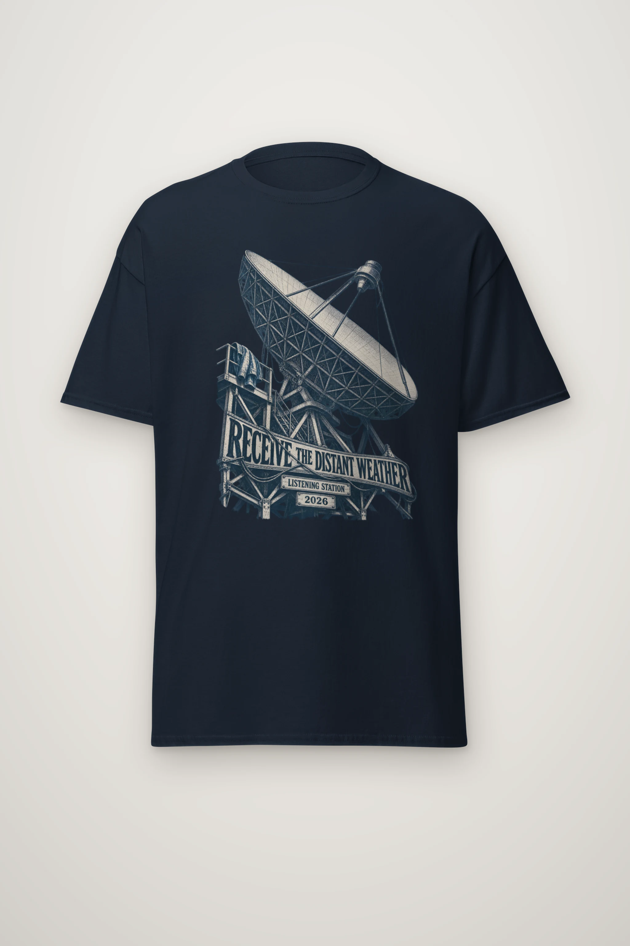 "Receive the Distant Weather" Heavyweight Unisex Crewneck T-shirt
