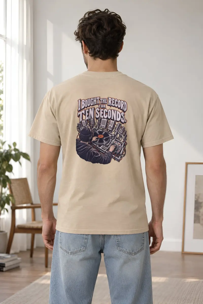 "Record for Ten Seconds" Heavyweight Unisex Crewneck T-shirt