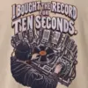 "Record for Ten Seconds" Heavyweight Unisex Crewneck T-shirt