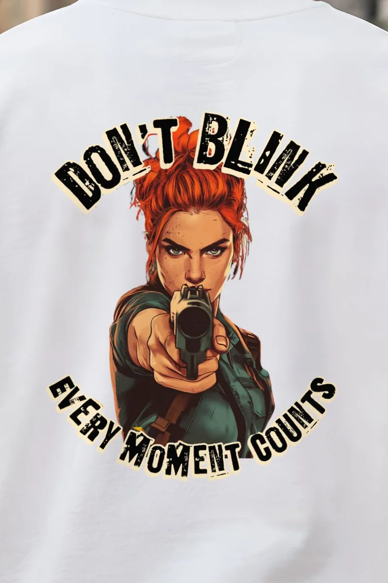 "Red-Haired Gunwoman" 1 Crewneck Sweatshirt - the graphic up close