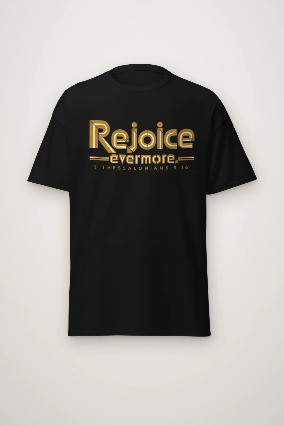 "Rejoice Evermore. 1 Thessalonians 5 16" Heavyweight Unisex Crewneck T-shirt