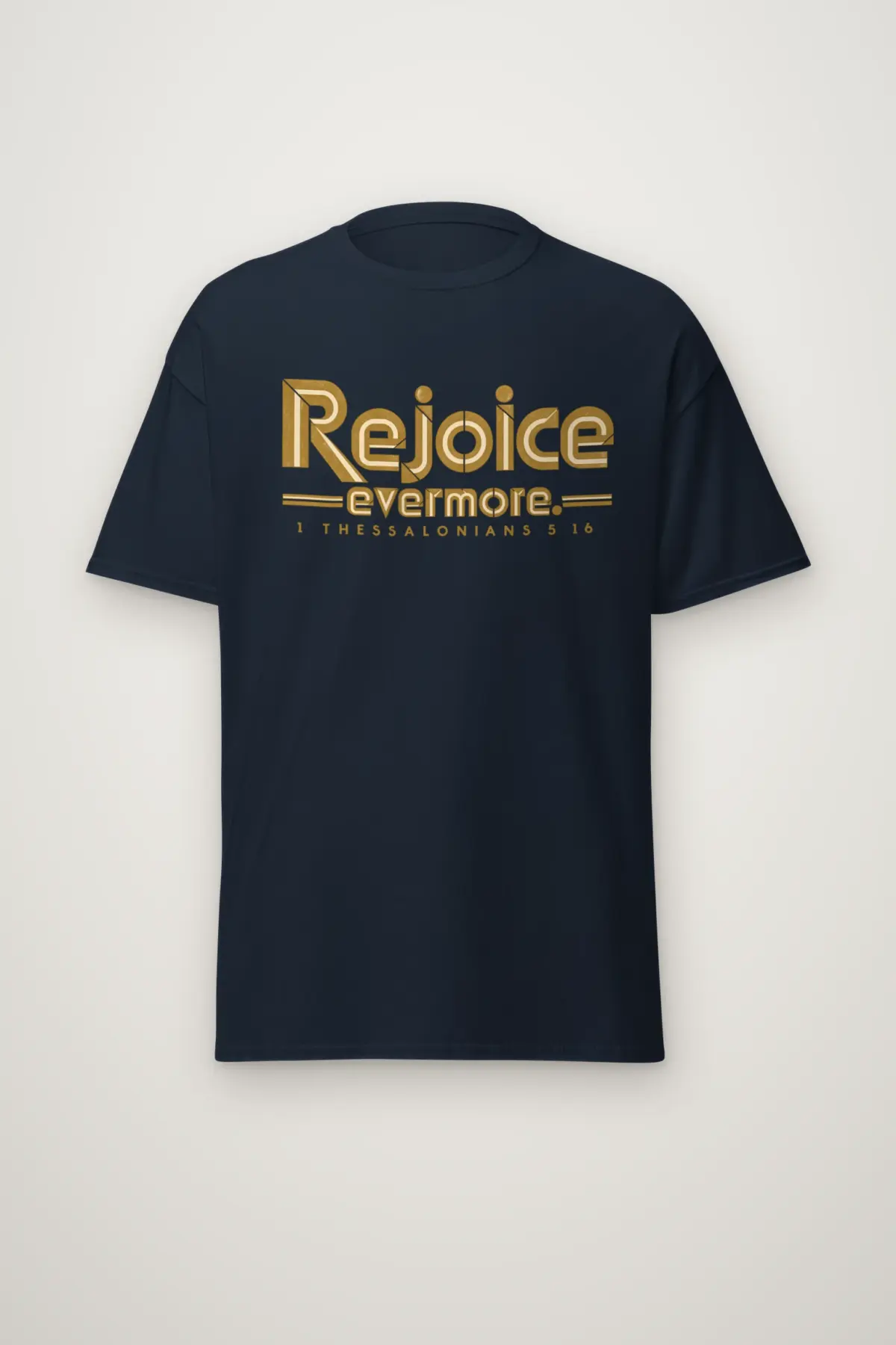 "Rejoice Evermore. 1 Thessalonians 5 16" Heavyweight Unisex Crewneck T-shirt